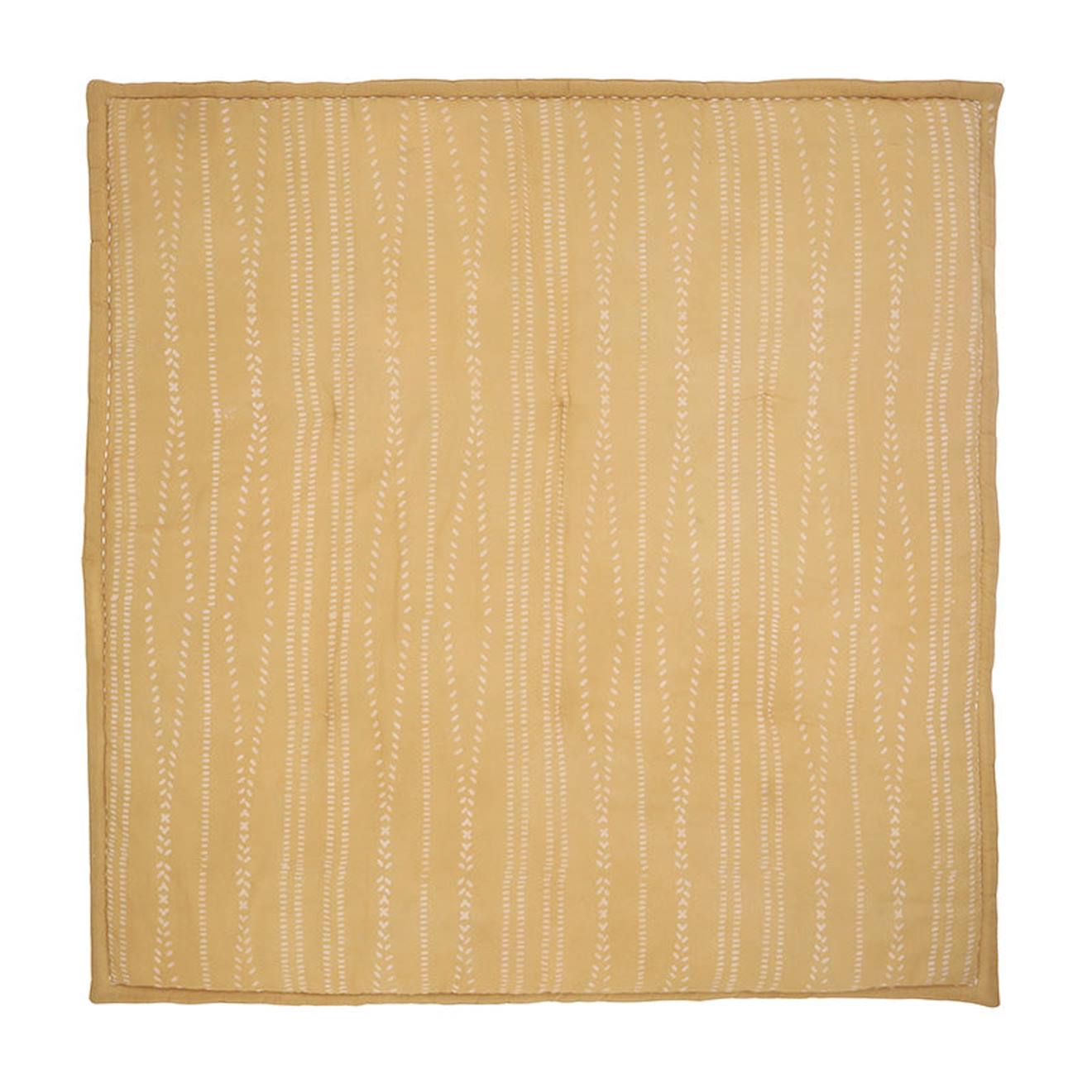 Tapis De Repos Bébé Coton Imprimé Bohème Nepo Ocre Caramel