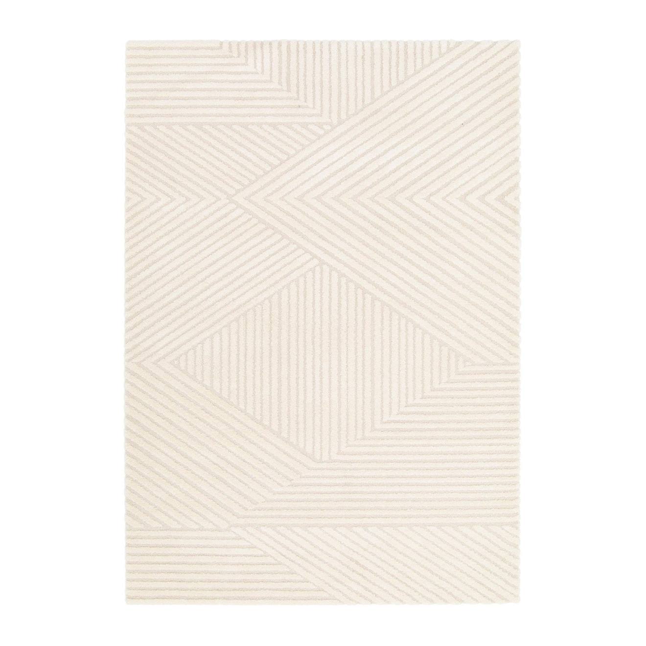 Tapis Design Avec Effet Relief Sacha Beige Sable