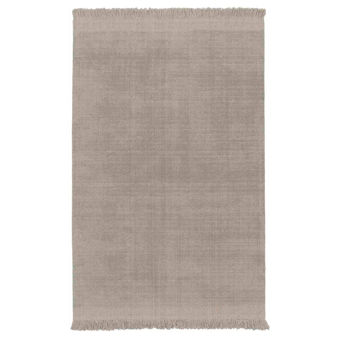 Tapis Design Doux En Laine Et Coton Fait Main Classic Gris Minéral