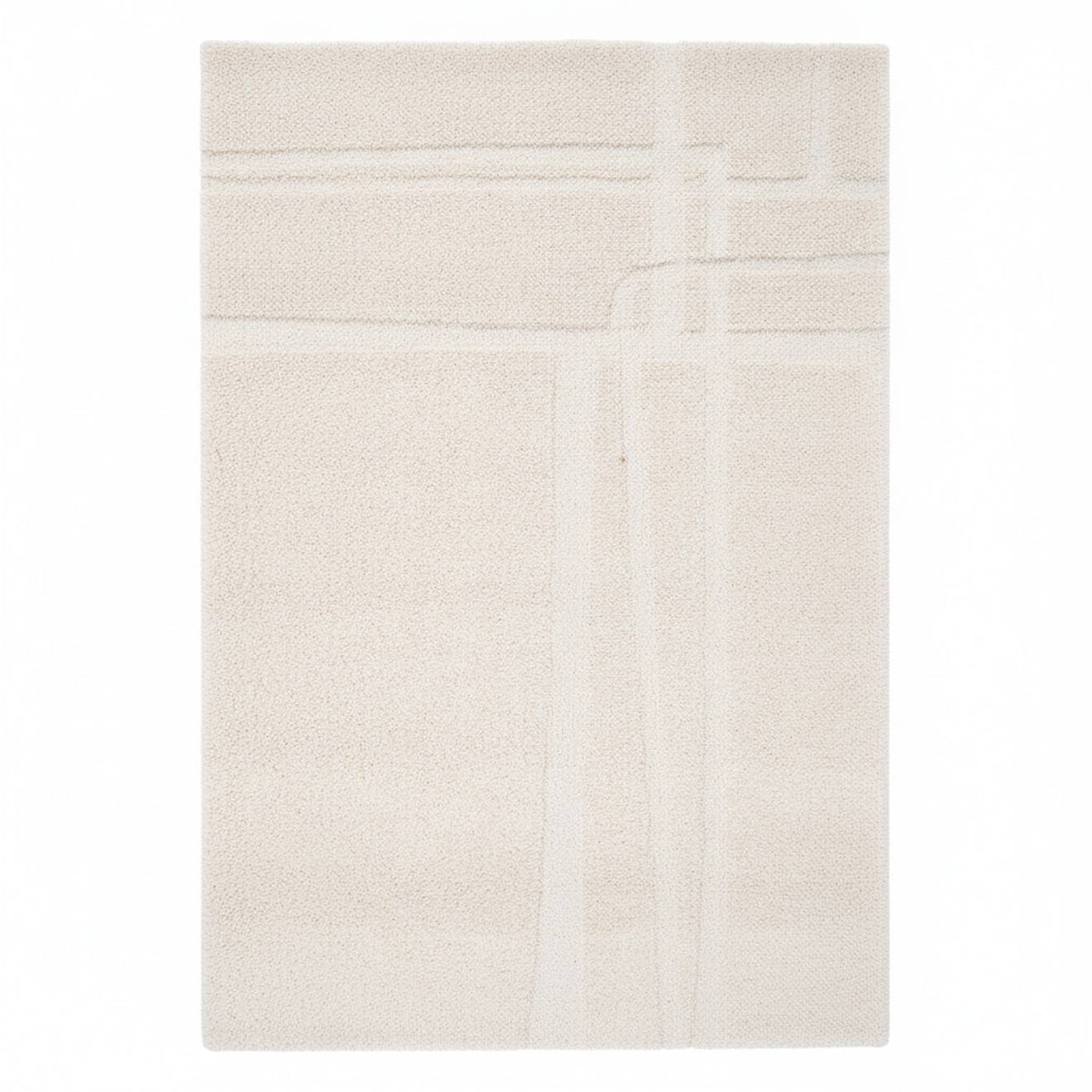Tapis Design Doux Et Épais Archi Beige Sable