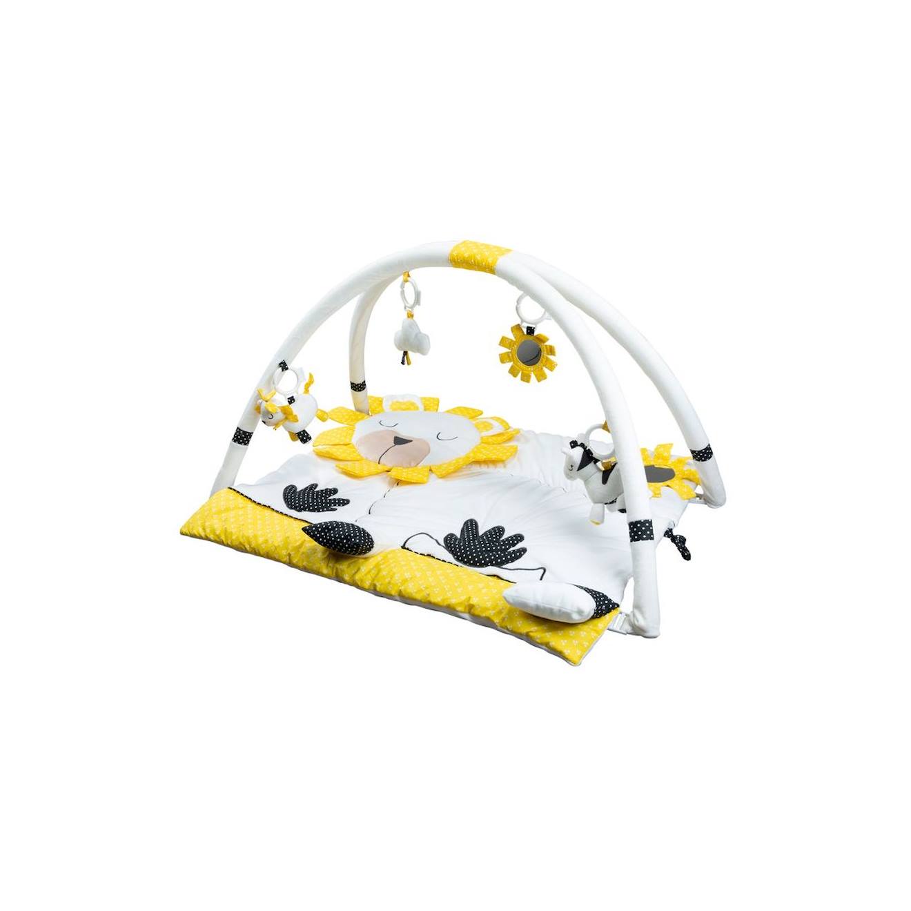 Tapis D'eveil En Velours - Pluche Et Pompon Blanc