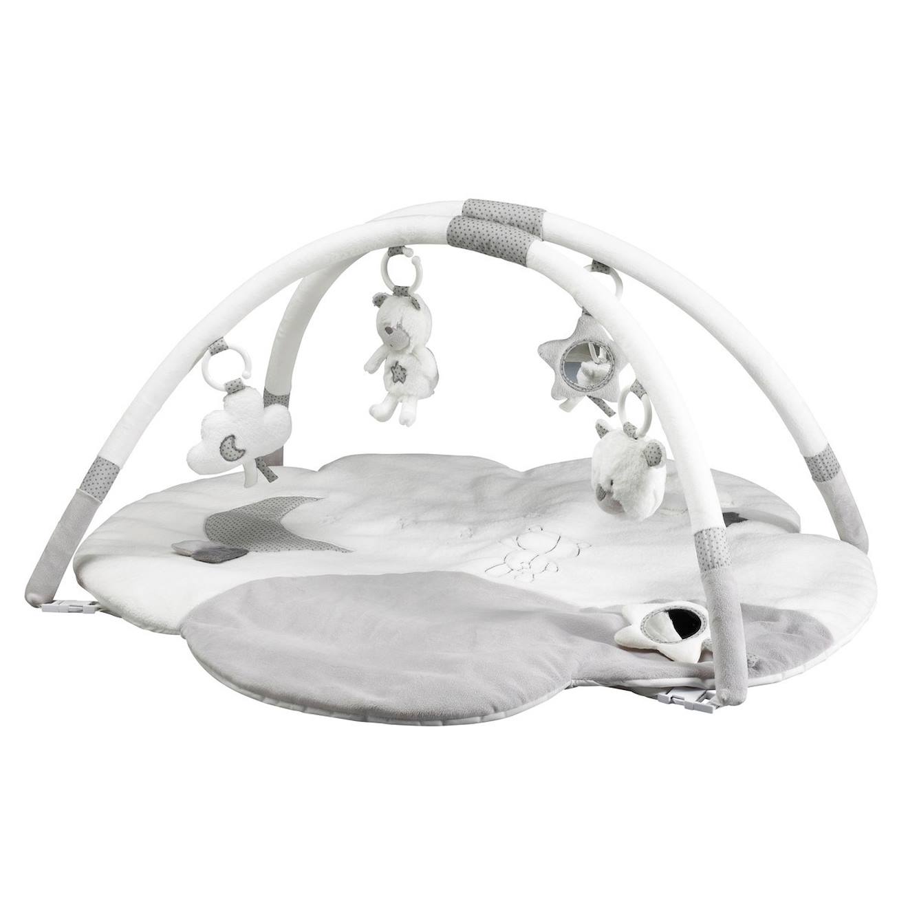 Tapis D'éveil Nuage Avec Arches En Polyester - Celeste Blanc