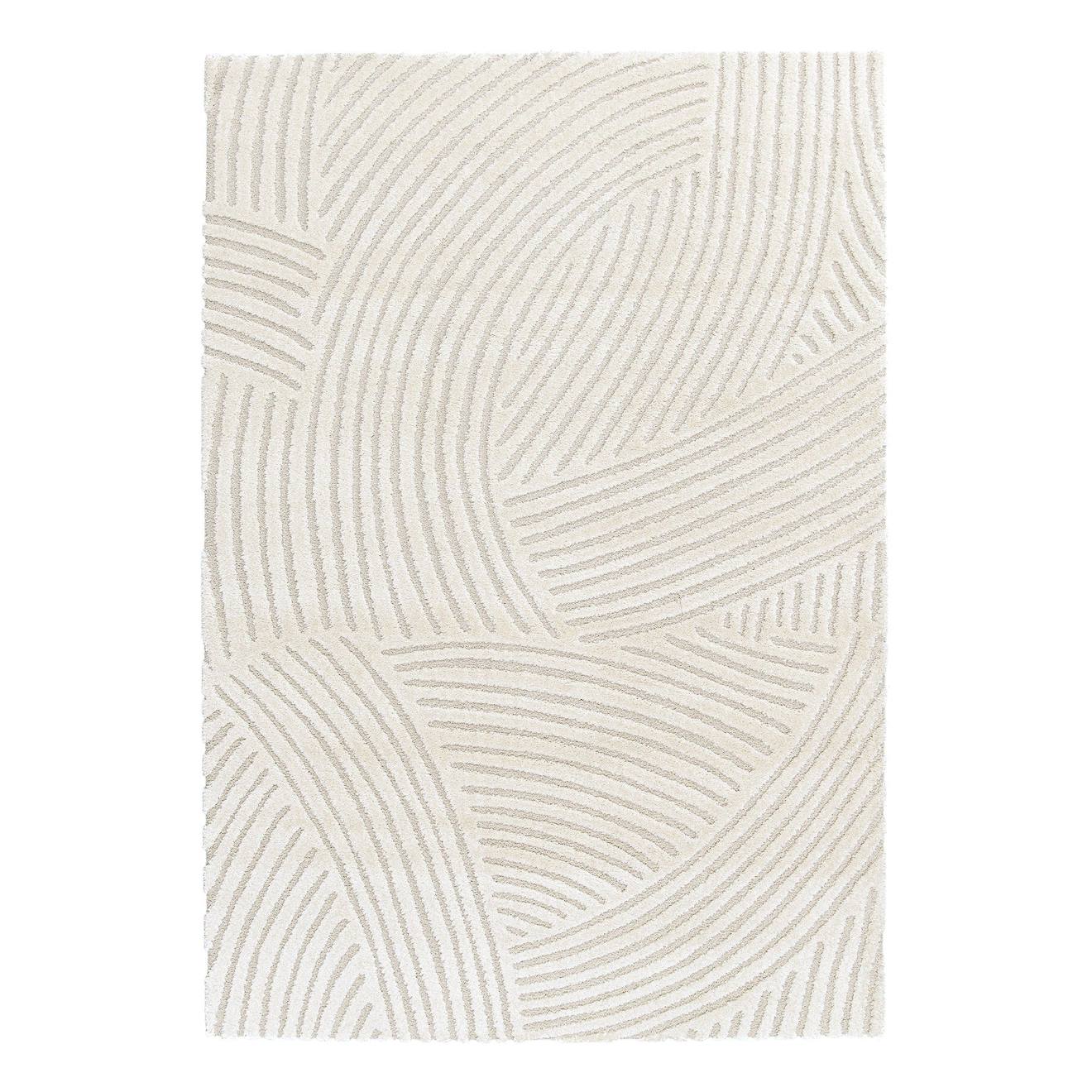 Tapis Doux À Motifs En Relief Sillage Beige Sable