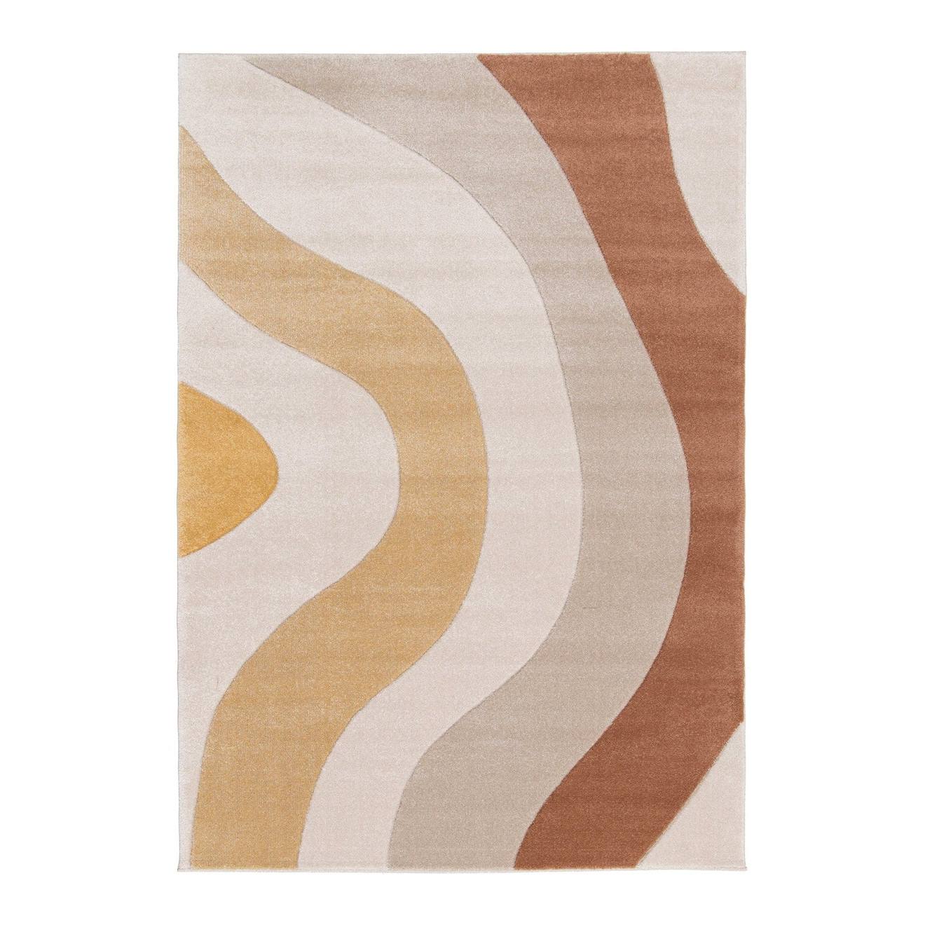 Tapis Doux Et Résistant Aux Teintes Chaleureuses Fauve Palette Colorée