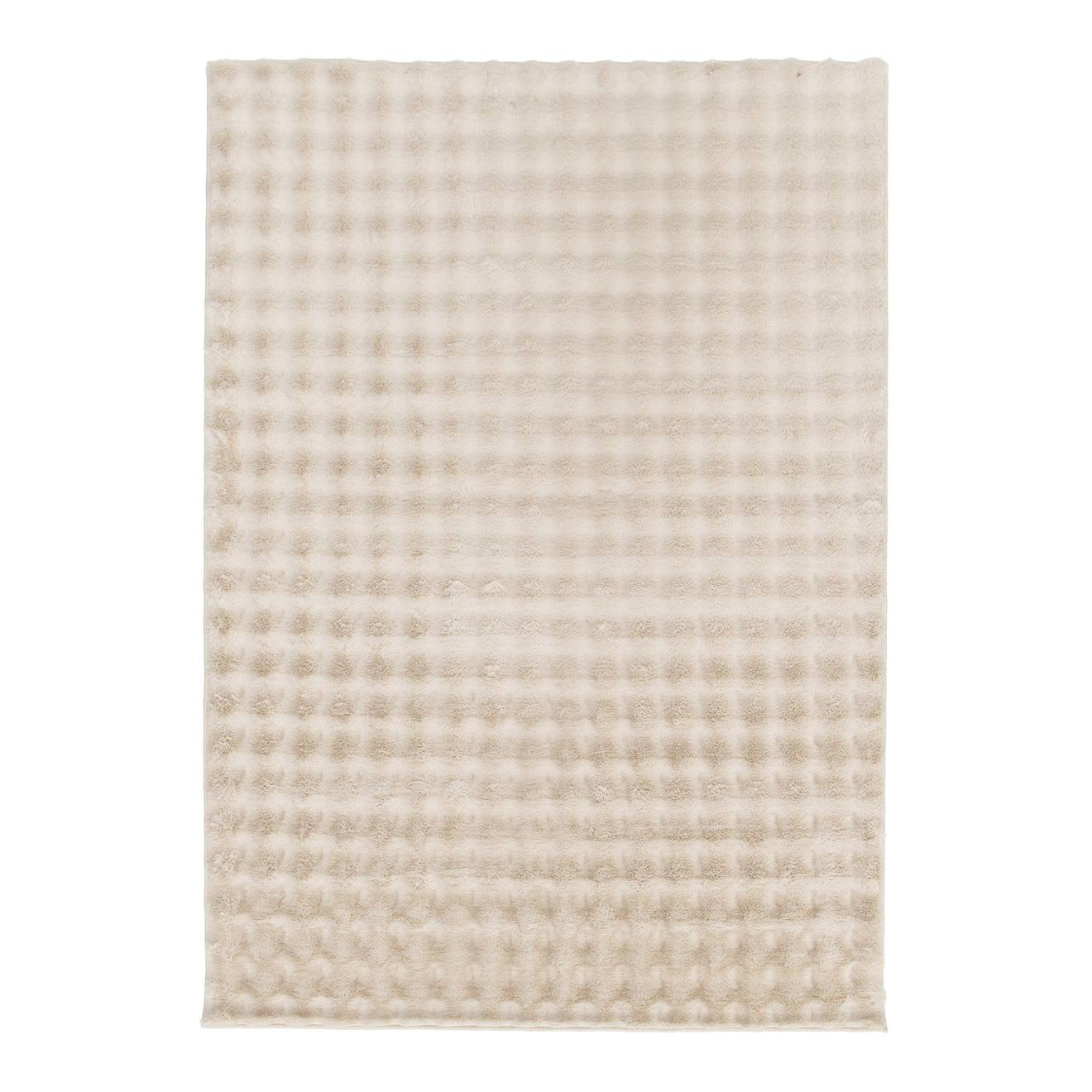Tapis Effet 3d Ultra Doux Kumo Beige Sable