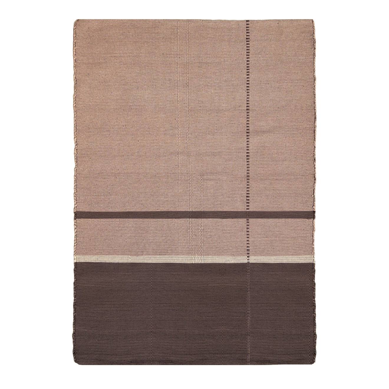 Tapis En Fibres Recyclées Tissé À La Main Leonor Beige Sable