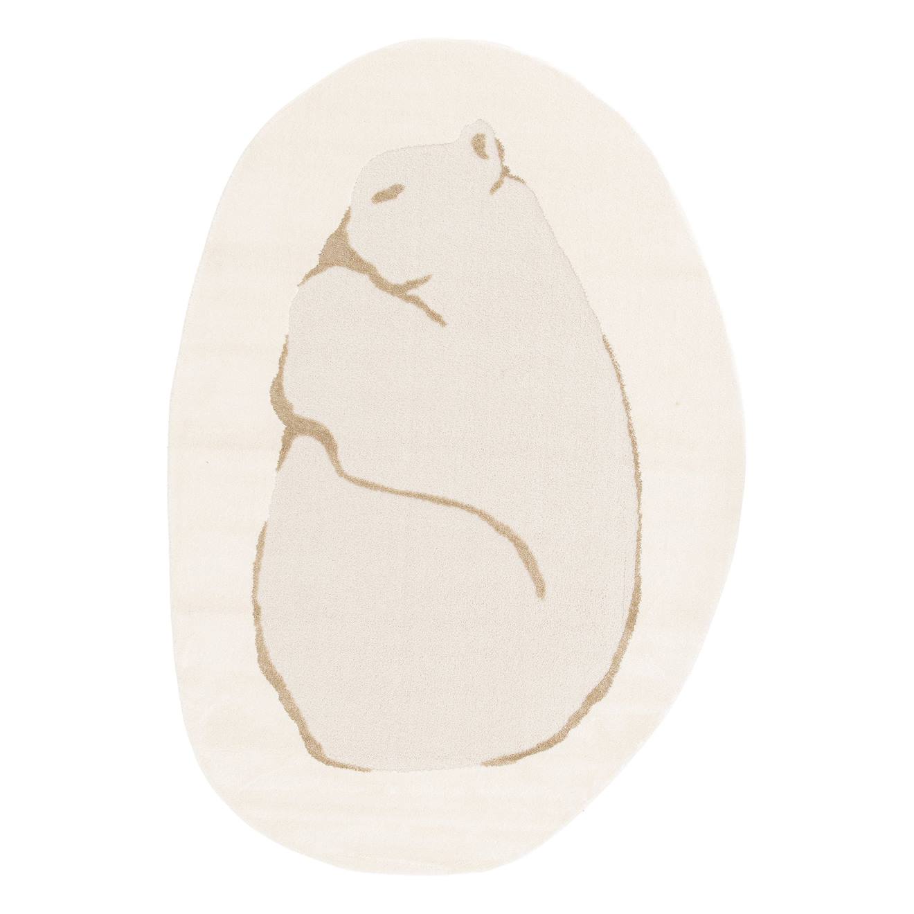 Tapis Enfant Avec Effet Relief Orso Beige Sable