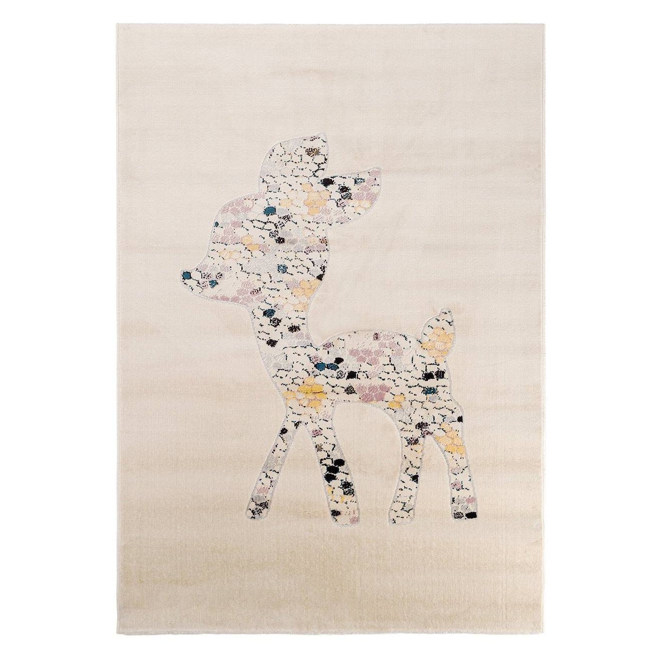 Tapis Enfant Doux À Poils Ras Faon Palette Colorée