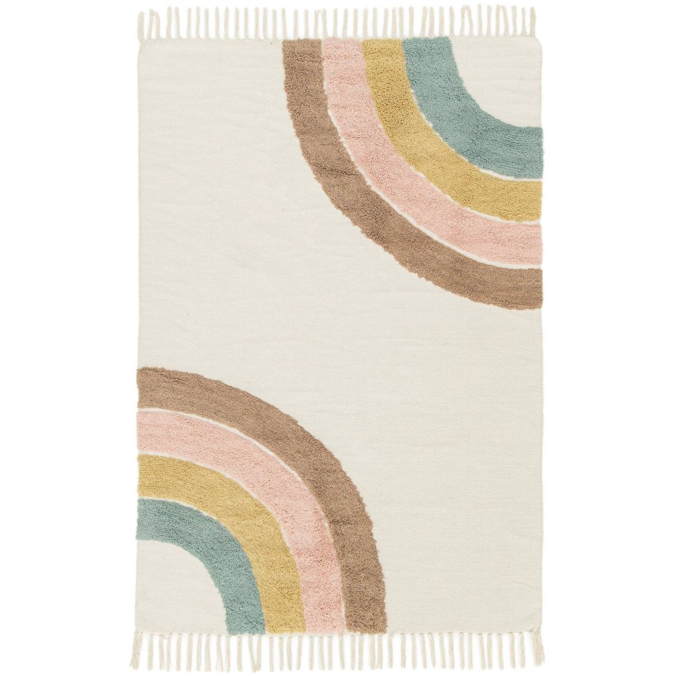 Tapis Enfant En Coton Rainbow Palette Colorée