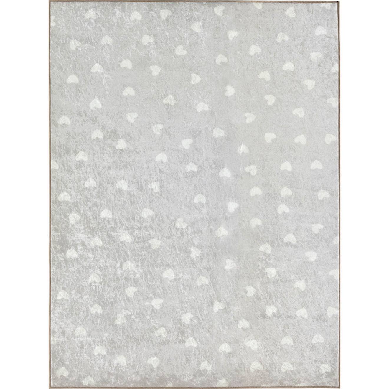 Tapis Enfant Happy - Motif Cœur Beige