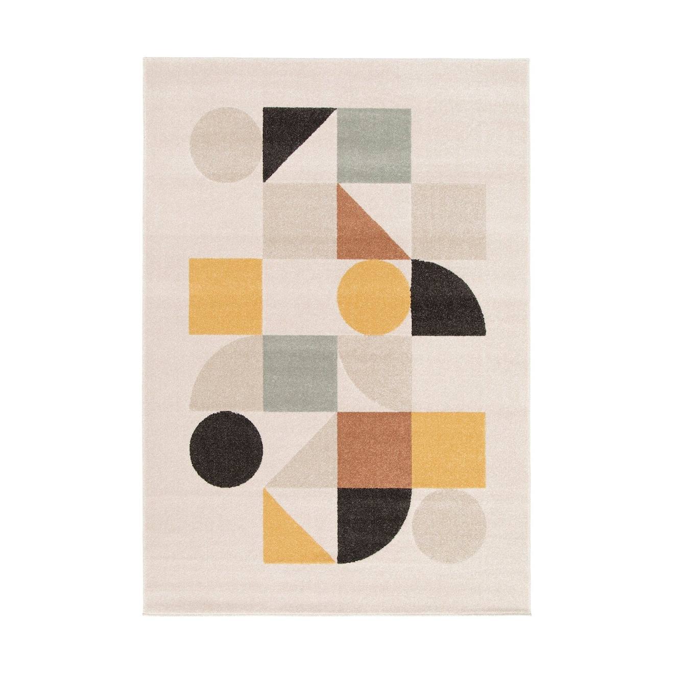 Tapis Géométrique Confortable Modul Palette Colorée