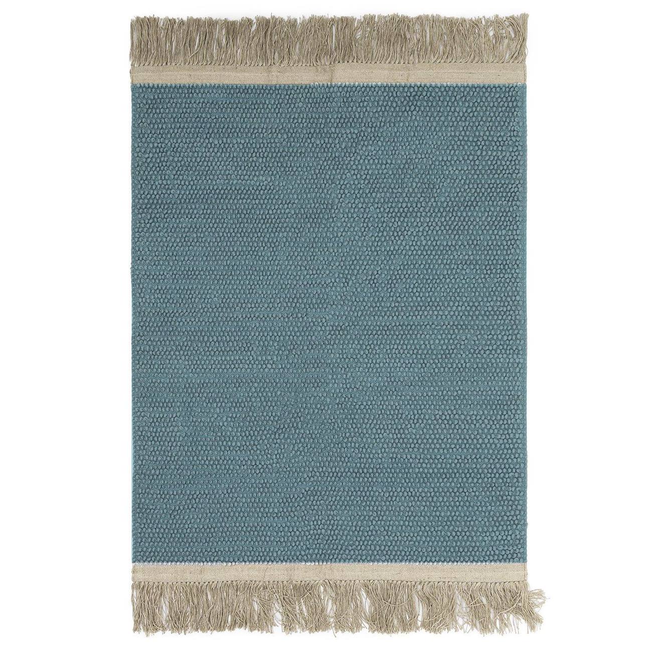 Tapis Naturel En Jute Et Laine Bubbles Vert Naturel