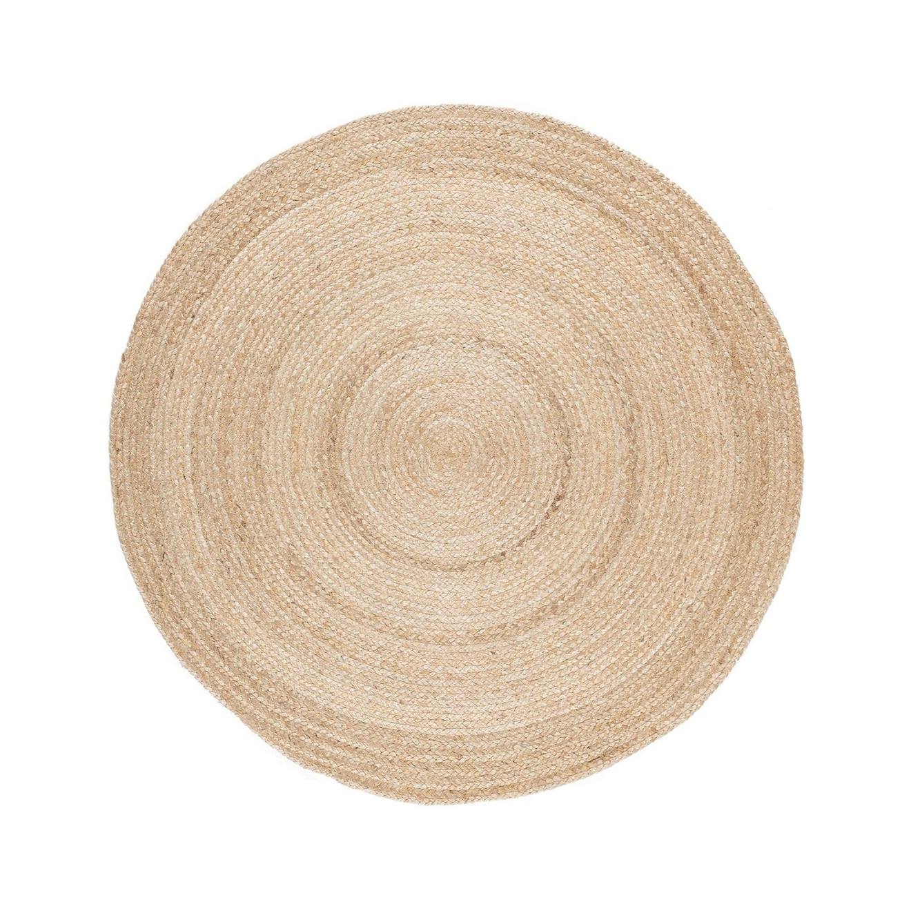 Tapis Rond En Jute Natura Beige Sable