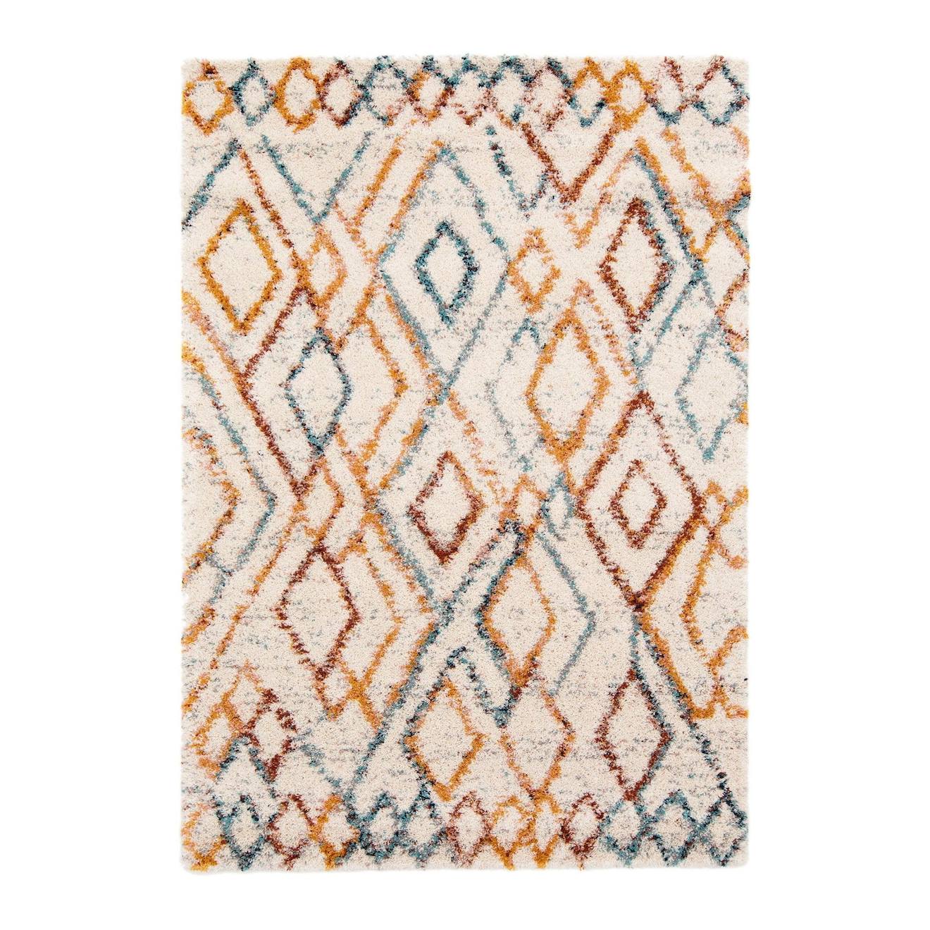 Tapis Shaggy Coloré Doux Et Volumineux Djemaa Palette Colorée