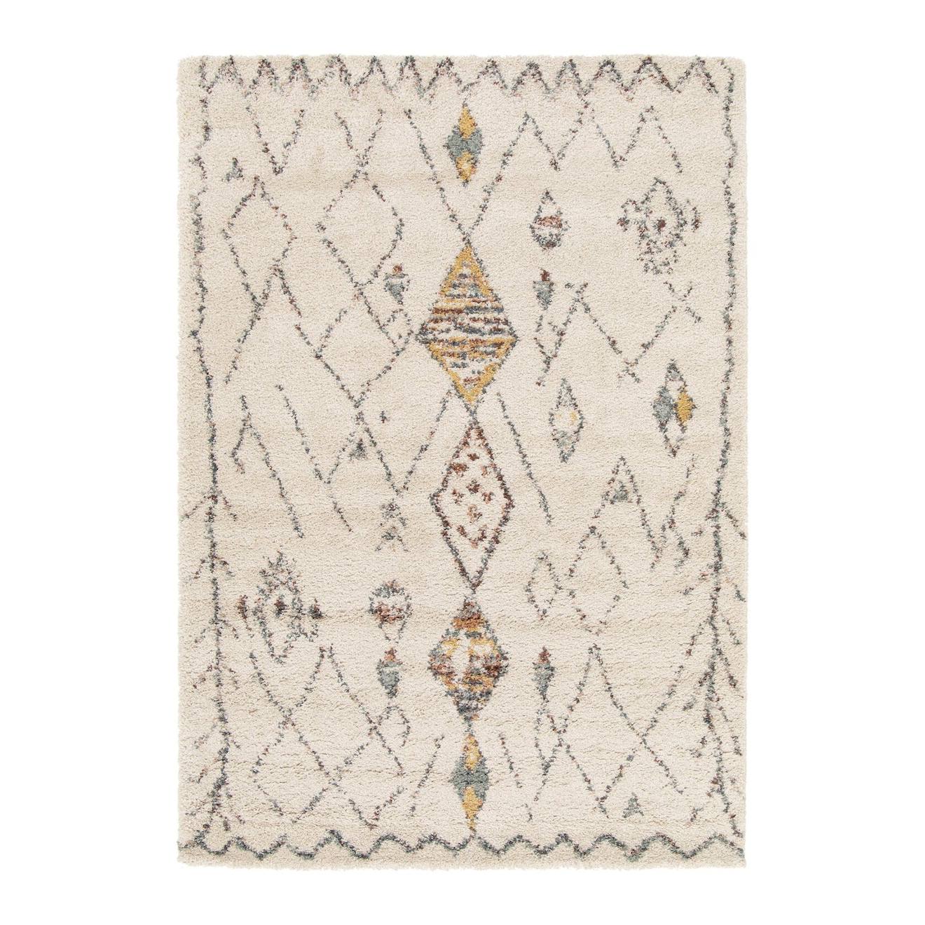 Tapis Shaggy Épais Et Confortable Tizi Beige Sable