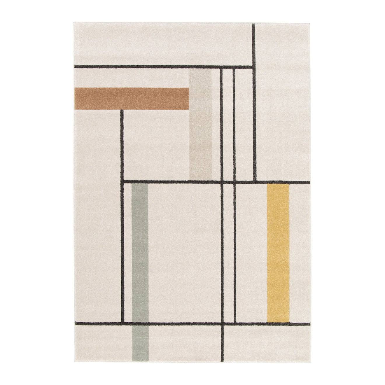 Tapis Super Doux Très Graphique Piet Palette Colorée