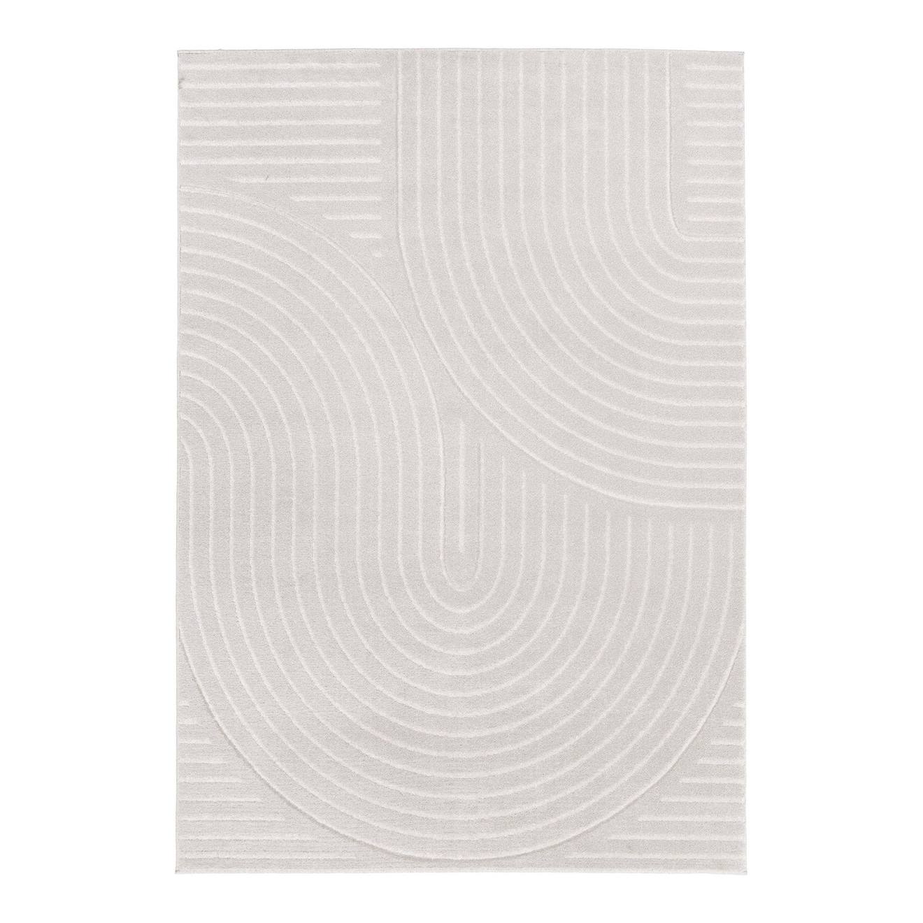 Tapis Super Doux Très Graphique Volute Gris Minéral