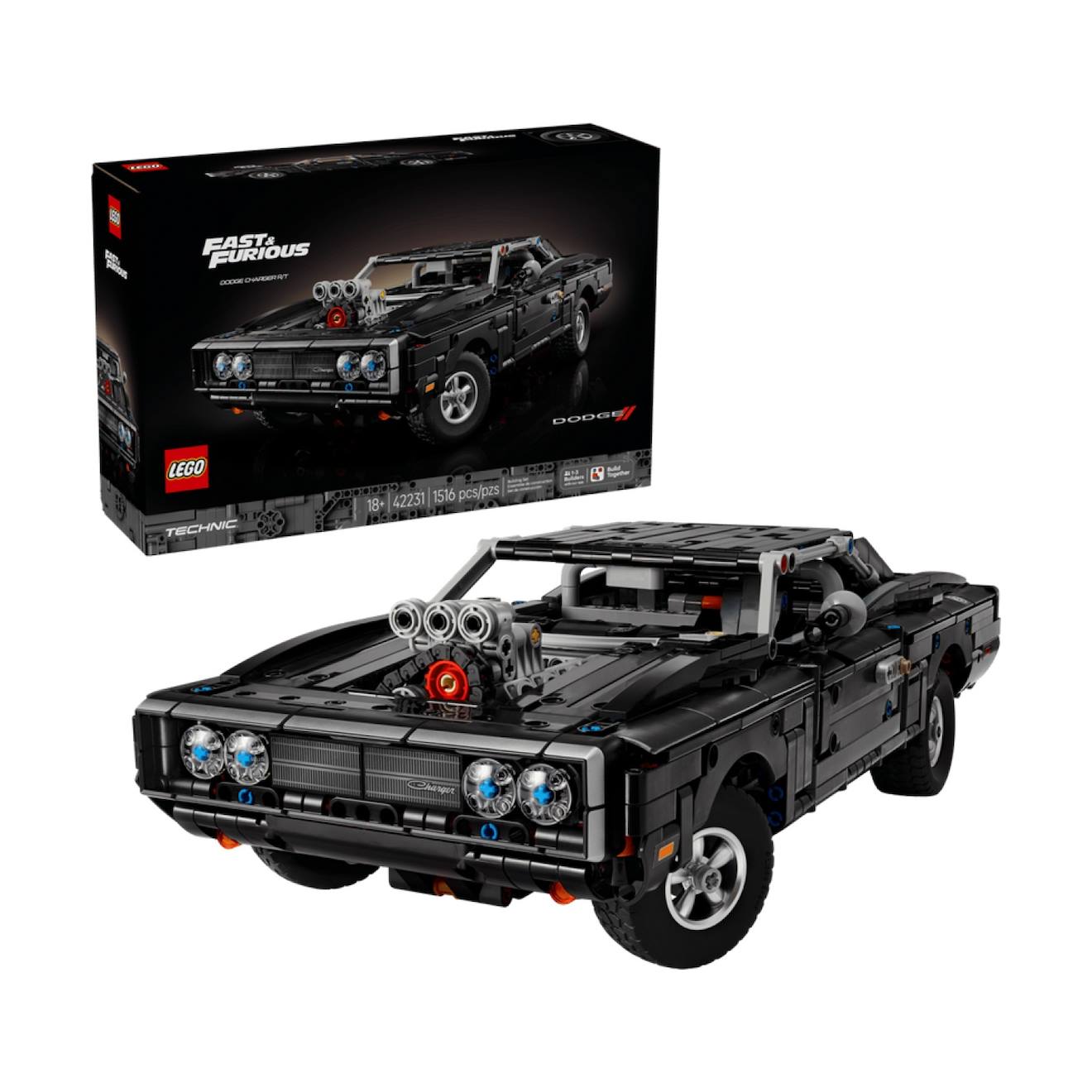 Technic Voiture Dodge Charger R/t De Fast And Furious 42231 Noir