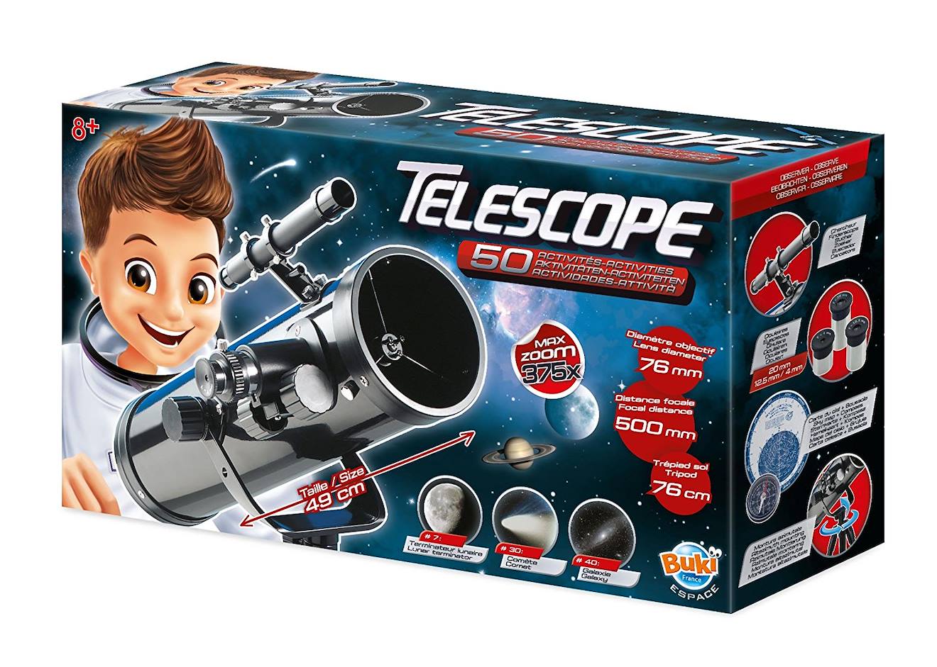 Télescope 50 Activités Noir