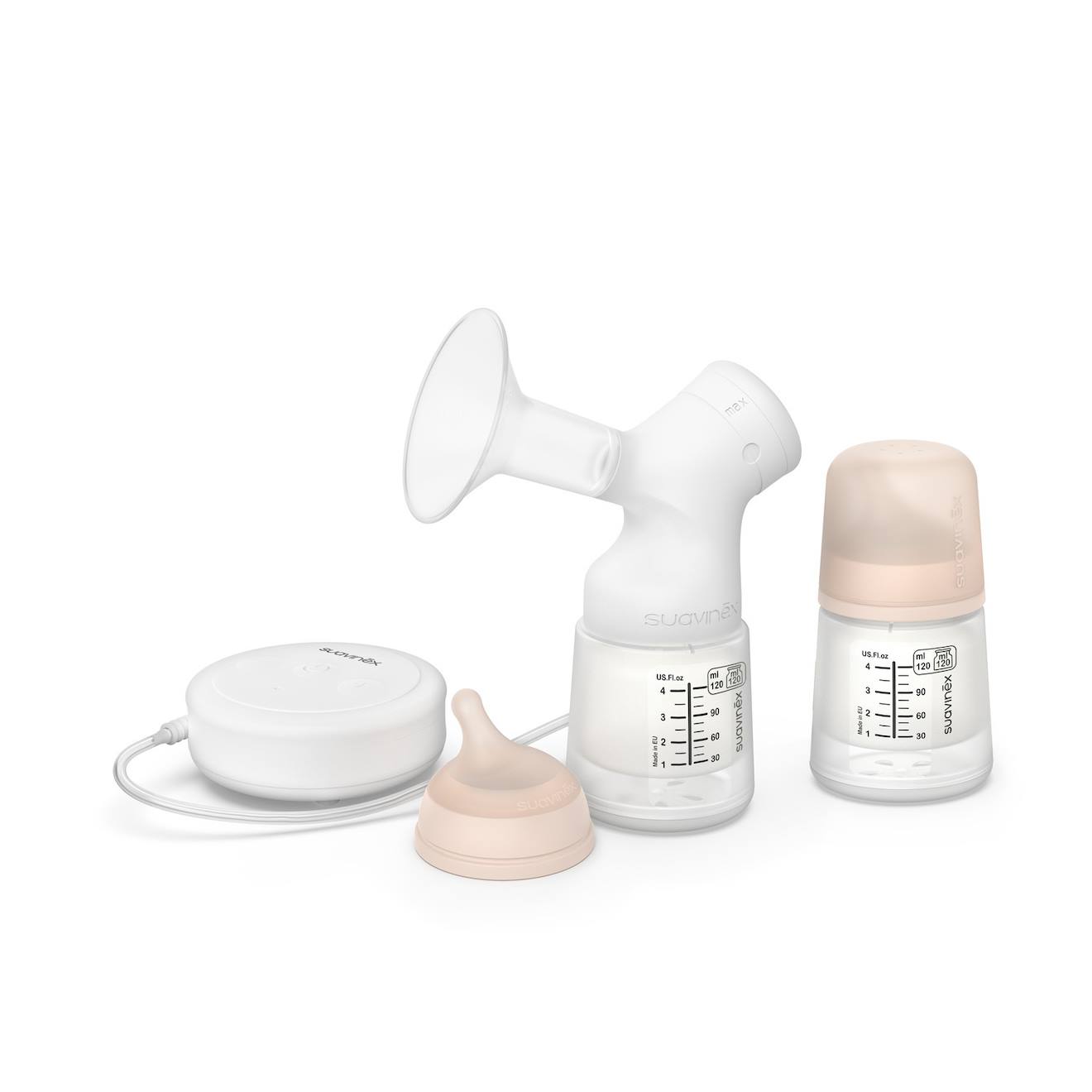 Tire-lait Électrique Avec Biberon 120 Ml Blanc
