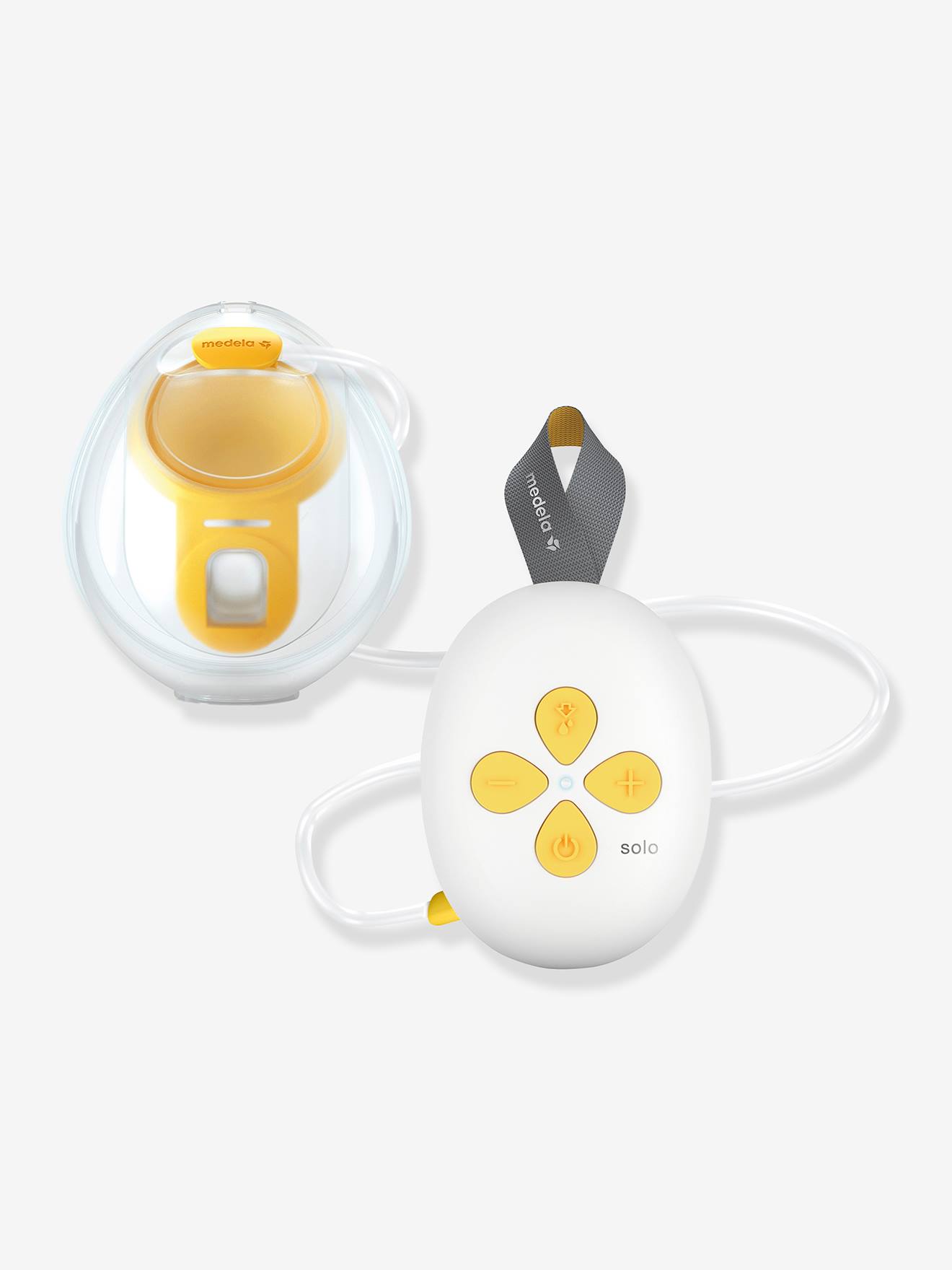 Tire-lait électrique simple Solo Hands Free transparent
