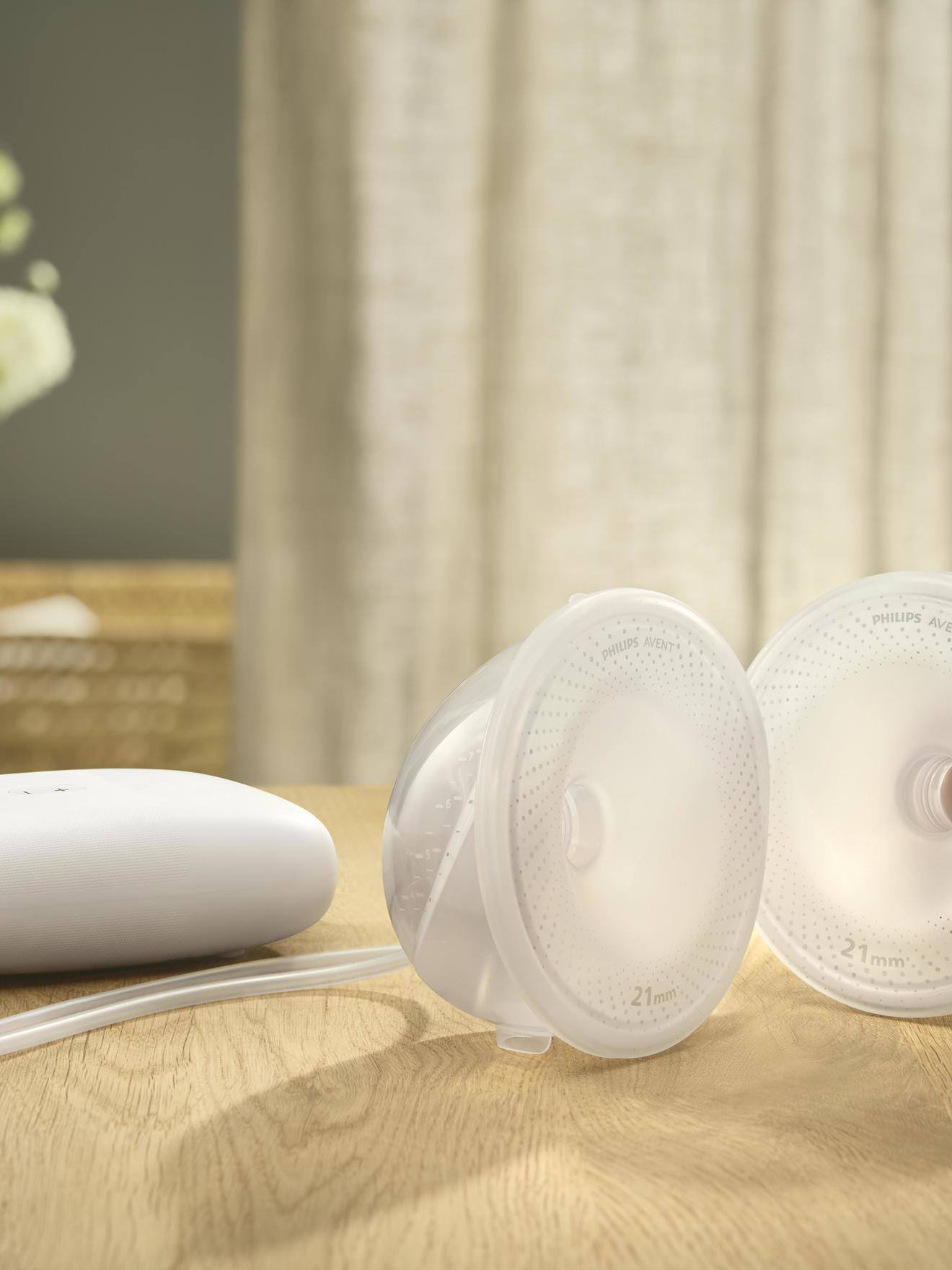 Tire-lait mains libres double Philips AVENT blanc