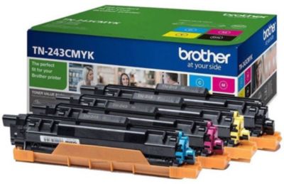 Toner BROTHER Pack TN243CMYK Cyan Magenta Jaune Noir