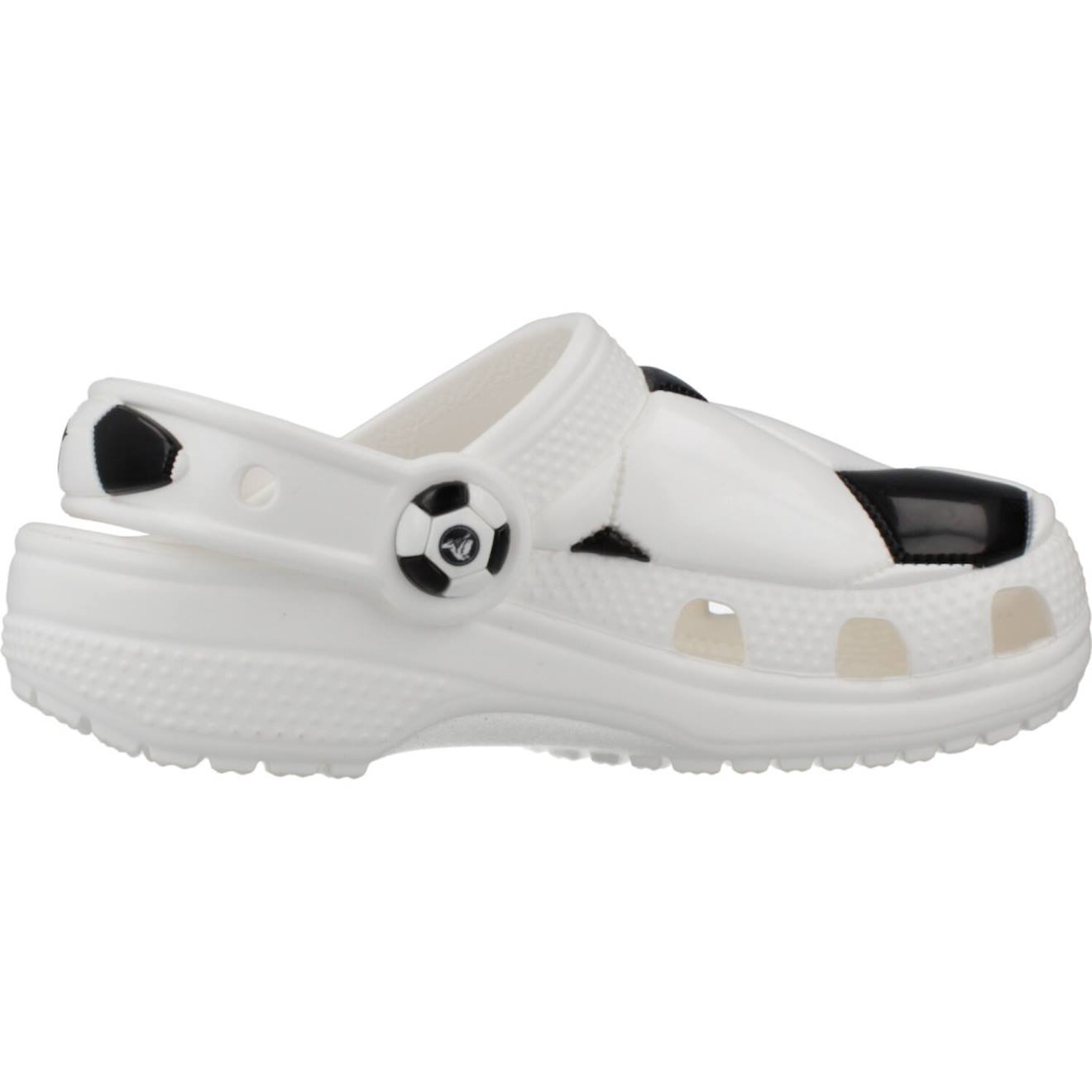 Tongs Garçon Modèle Classic Soccer Ball Clog Blanc