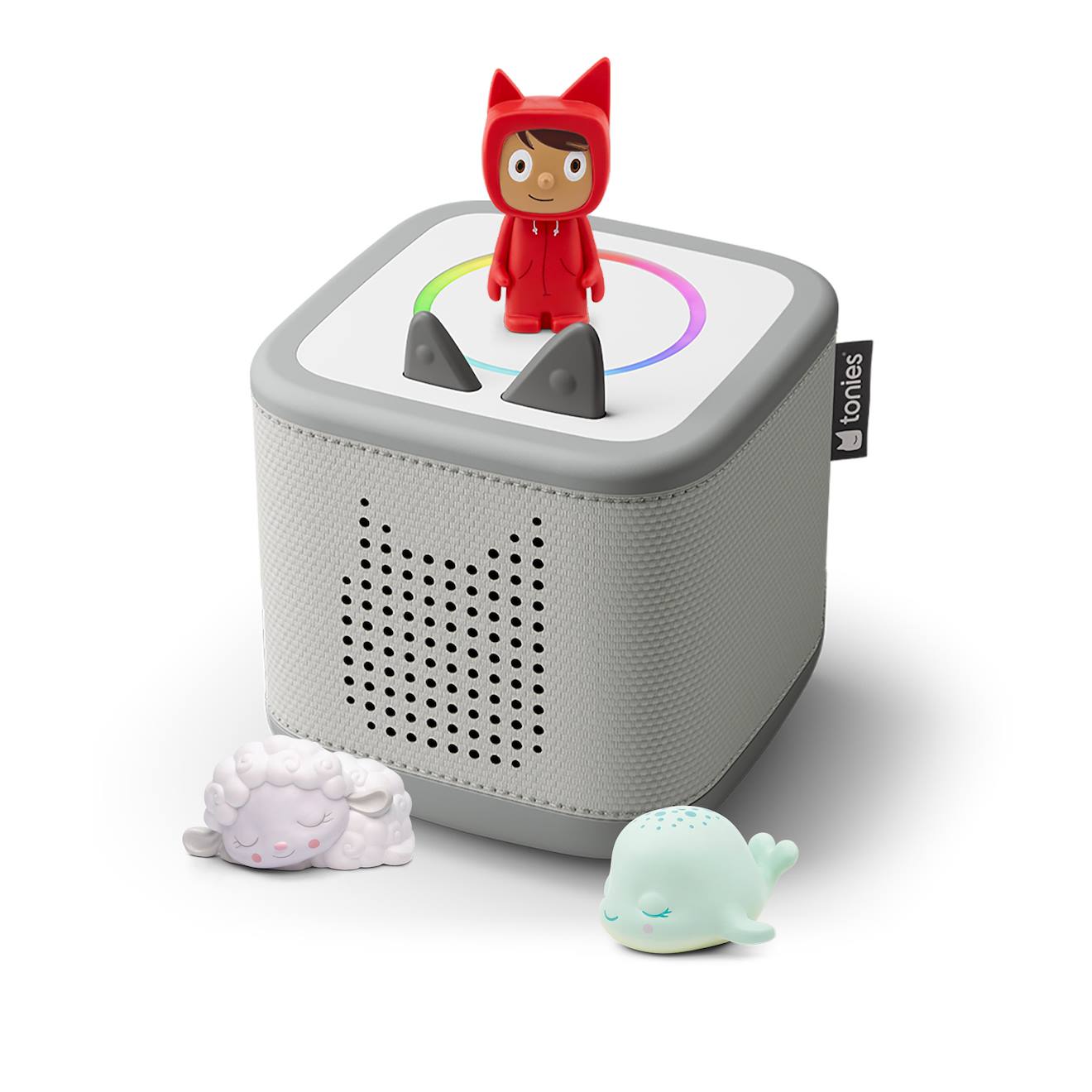 Tonies Toniebox 2 Pack Boite À Histoire Pour Enfant 1 À 9 Ans, Robuste & Facile À Utiliser, Les Copains Du Dodo, 2 Figurines, Gris Lune Multicolore