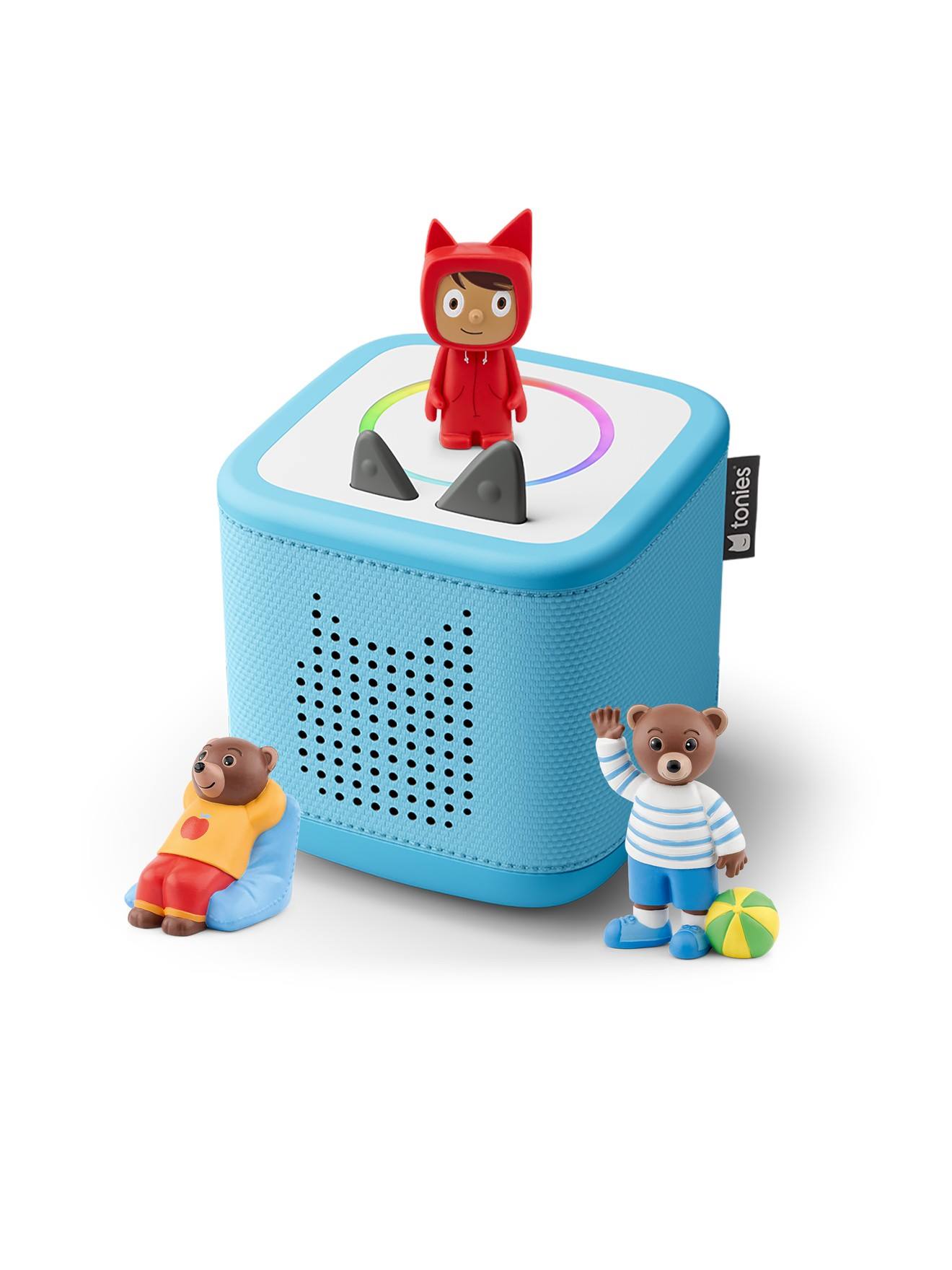 Tonies Toniebox 2 Pack Boite À Histoire Pour Enfant 1 À 9 Ans, Robuste & Facile À Utiliser, Petit Ours Brun, Bleu Multicolore
