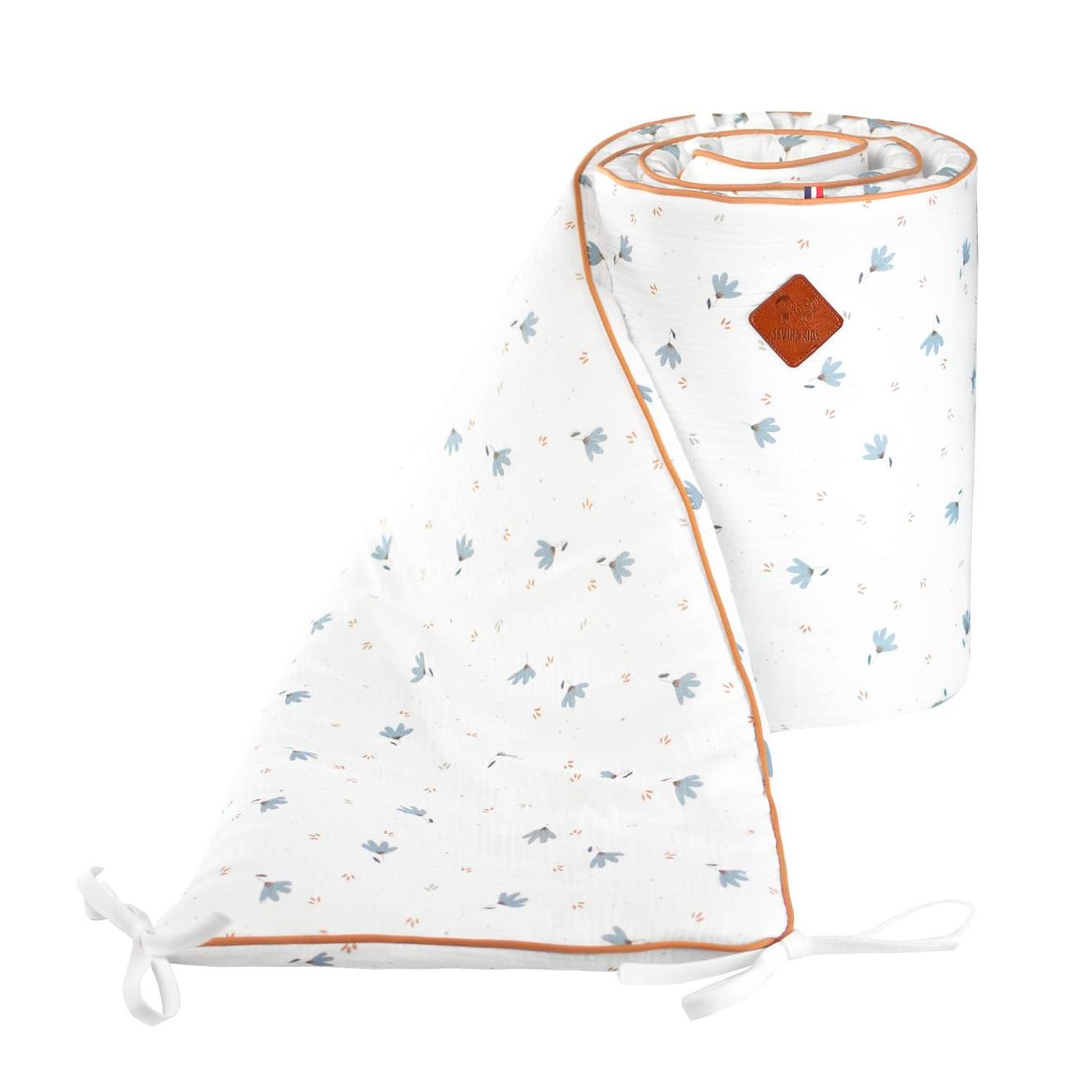 Tour De Lit Universel En Gaze De Coton Blanc