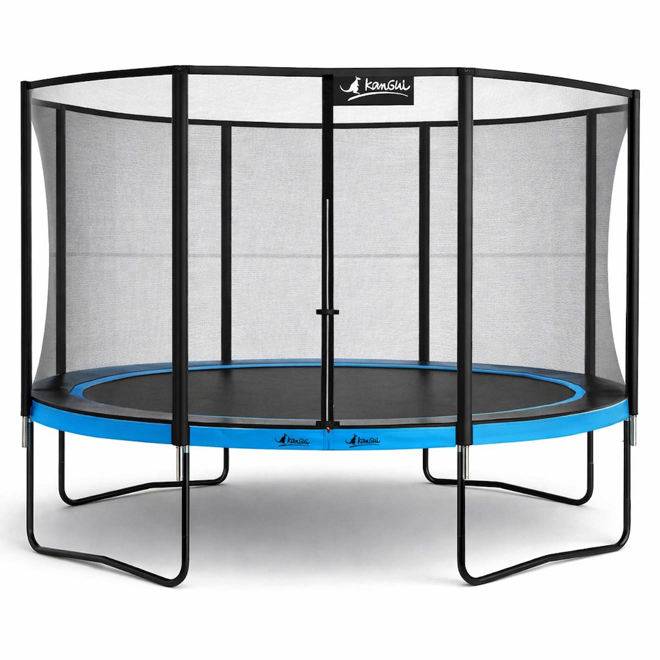Trampoline De Jardin Ø 430cm + Filet De Sécurité - Punchi 430 Bleu Bleu