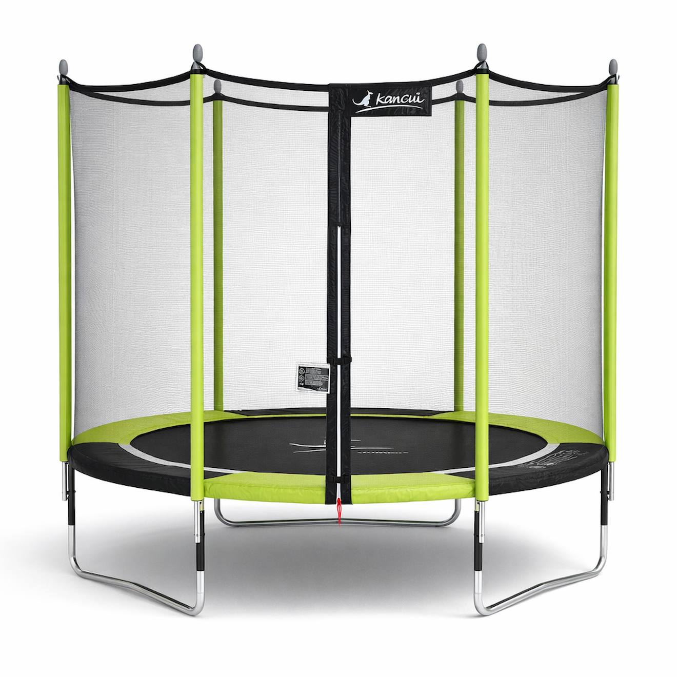 Trampoline Jardin Ø 300?cm + Filet De Sécurité - Jumpi 300 - Noir/vert Vert