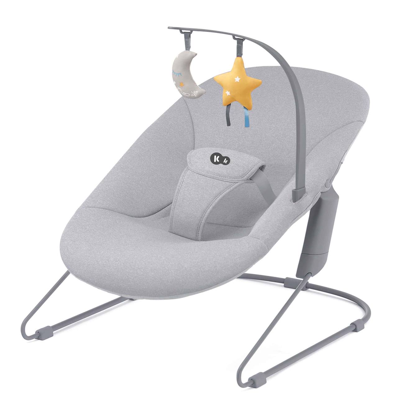 Transat Bebe Confortable Avec Arche De Jeu Amovible Gris