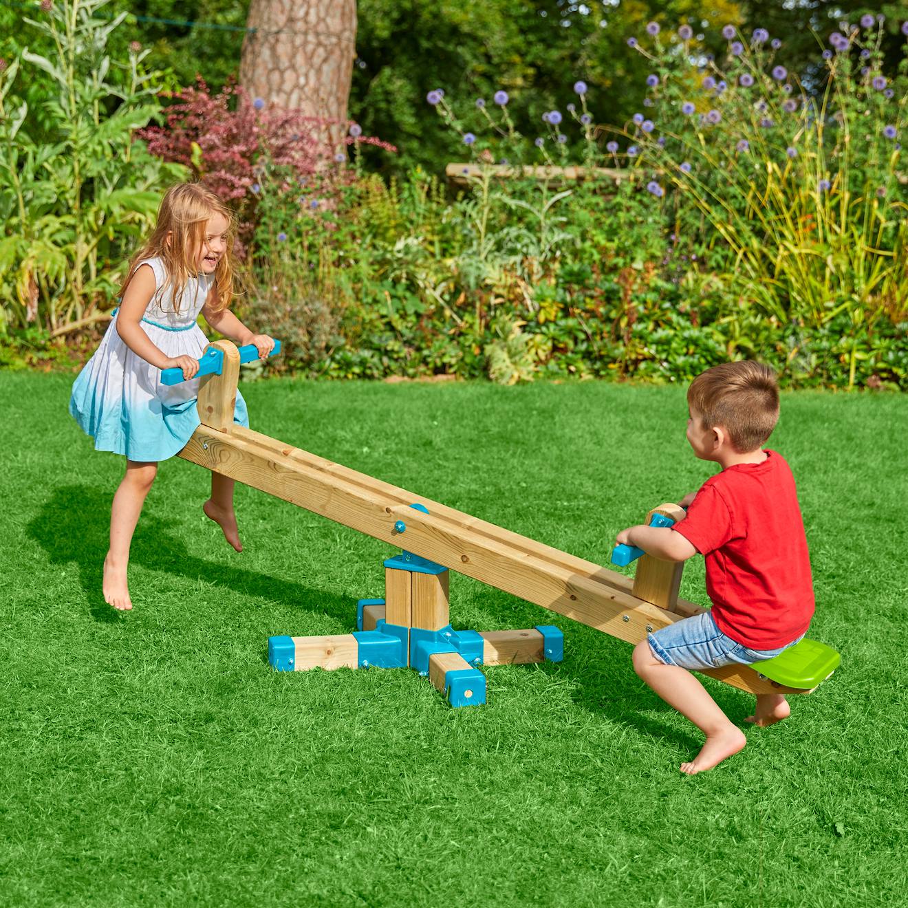 Trébuchet À Bascule Rotatif Bois Fsc® Marron - Vert