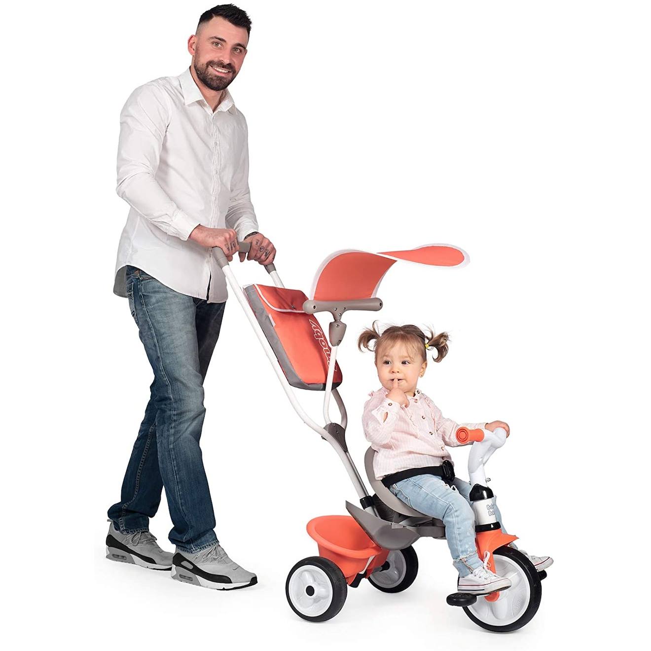 Tricycle Baby Balade Orange Et Gris