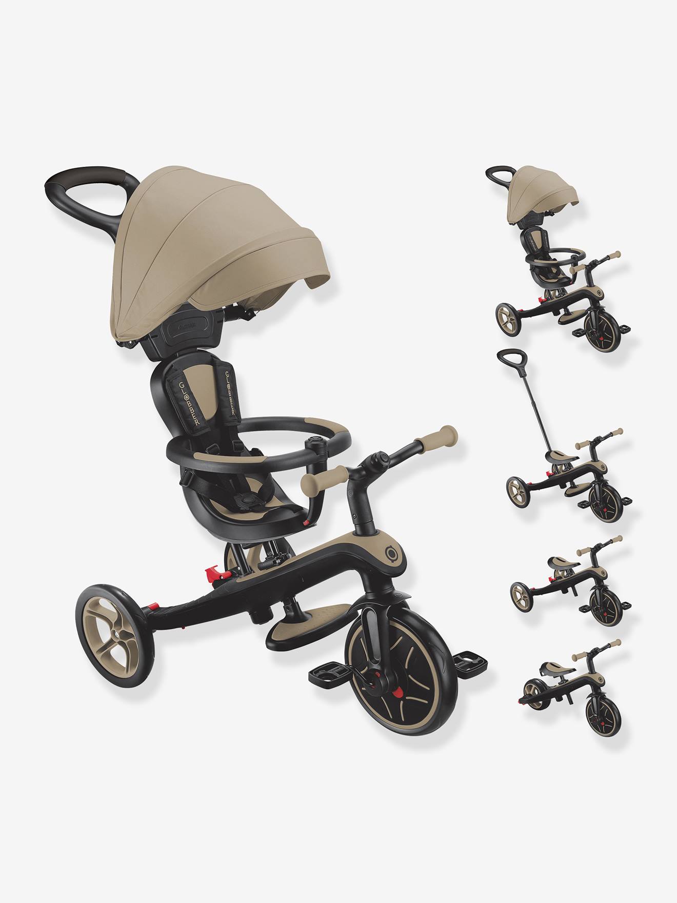Tricycle évolutif Explorer V3 4 en 2 beige