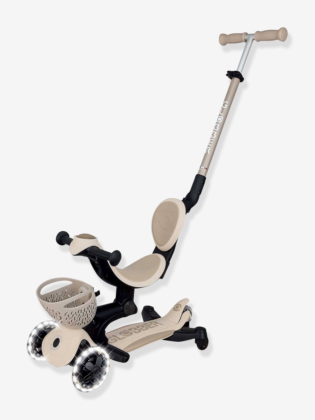 Trotinette Go Up Baby Lights 360 beige