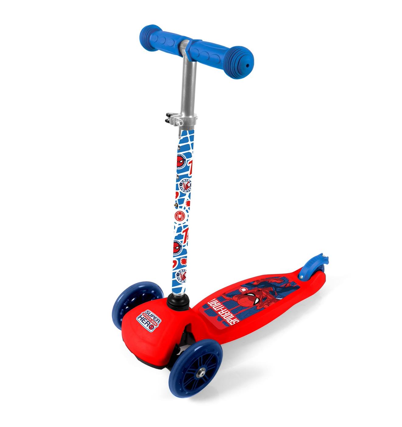 Trottinette 3 Roues Enfant Spider-man Rouge/bleu