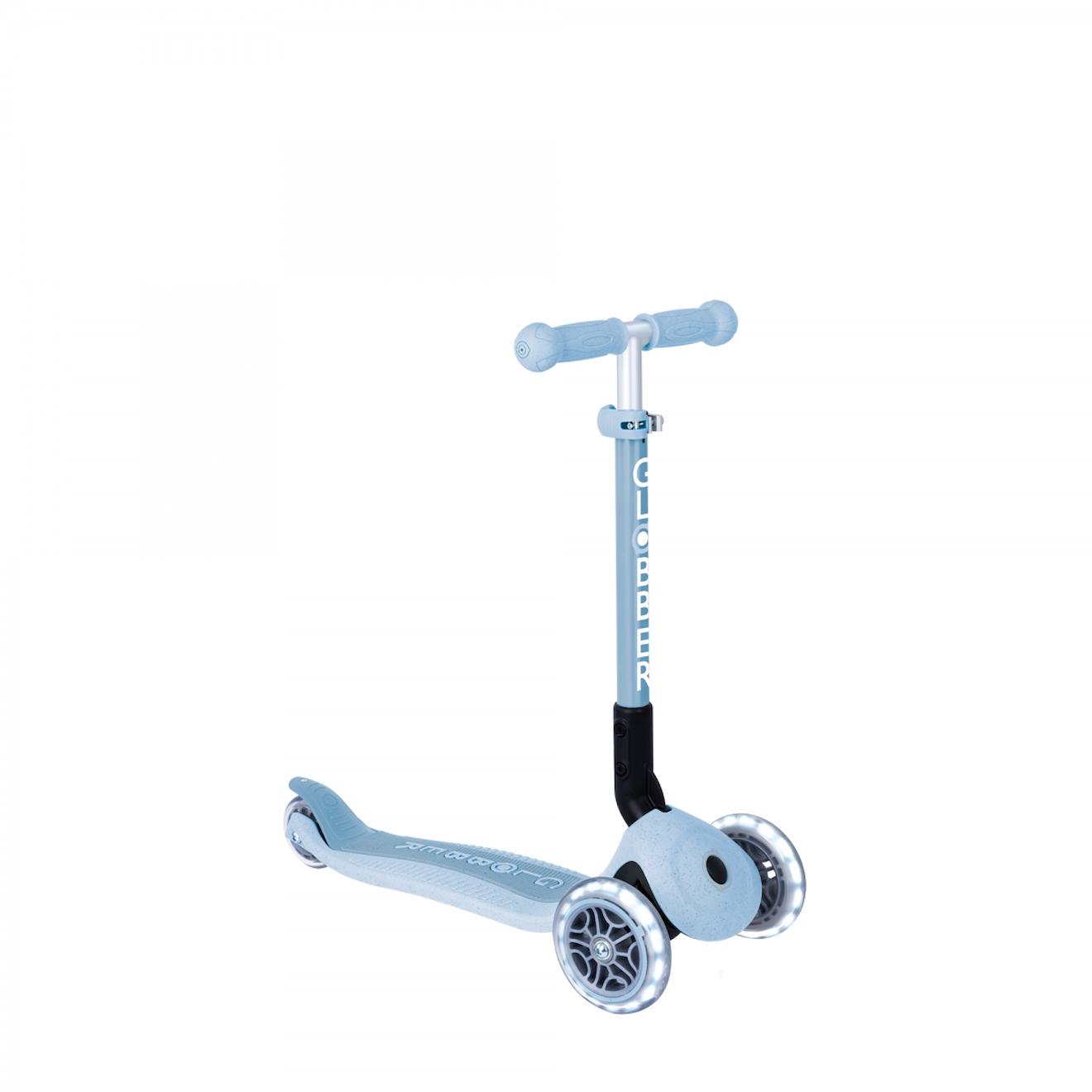 Trottinette 3 Roues Junior Foldable Lights Essential Bleu Ciel