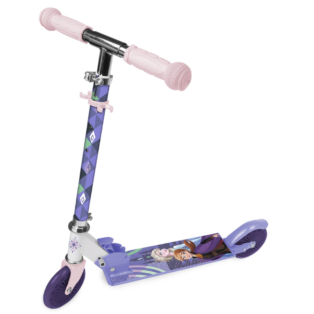 Trottinette Enfant 2 Roues Reine Des Neiges Mauve/rose