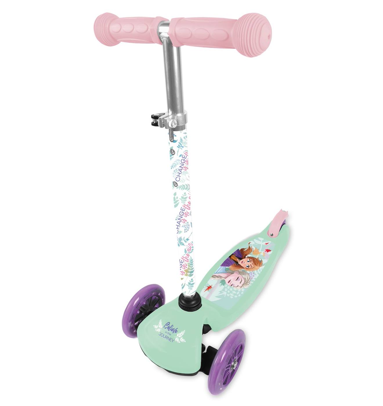 Trottinette Enfant 3 Roues Reine Des Neiges Turquoise/rose