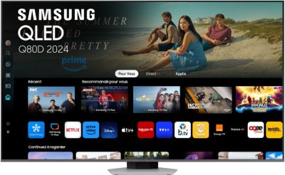 TV QLED SAMSUNG TQ75Q80D 4K AI Smart TV 2024