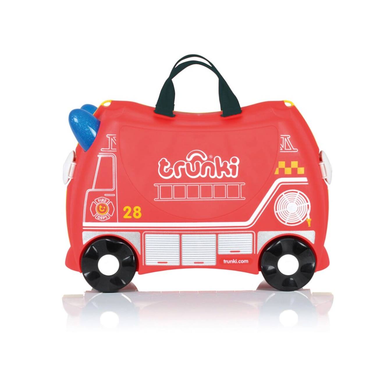Valise Trunki Ride On - Bagage Cabine - Pompier Red