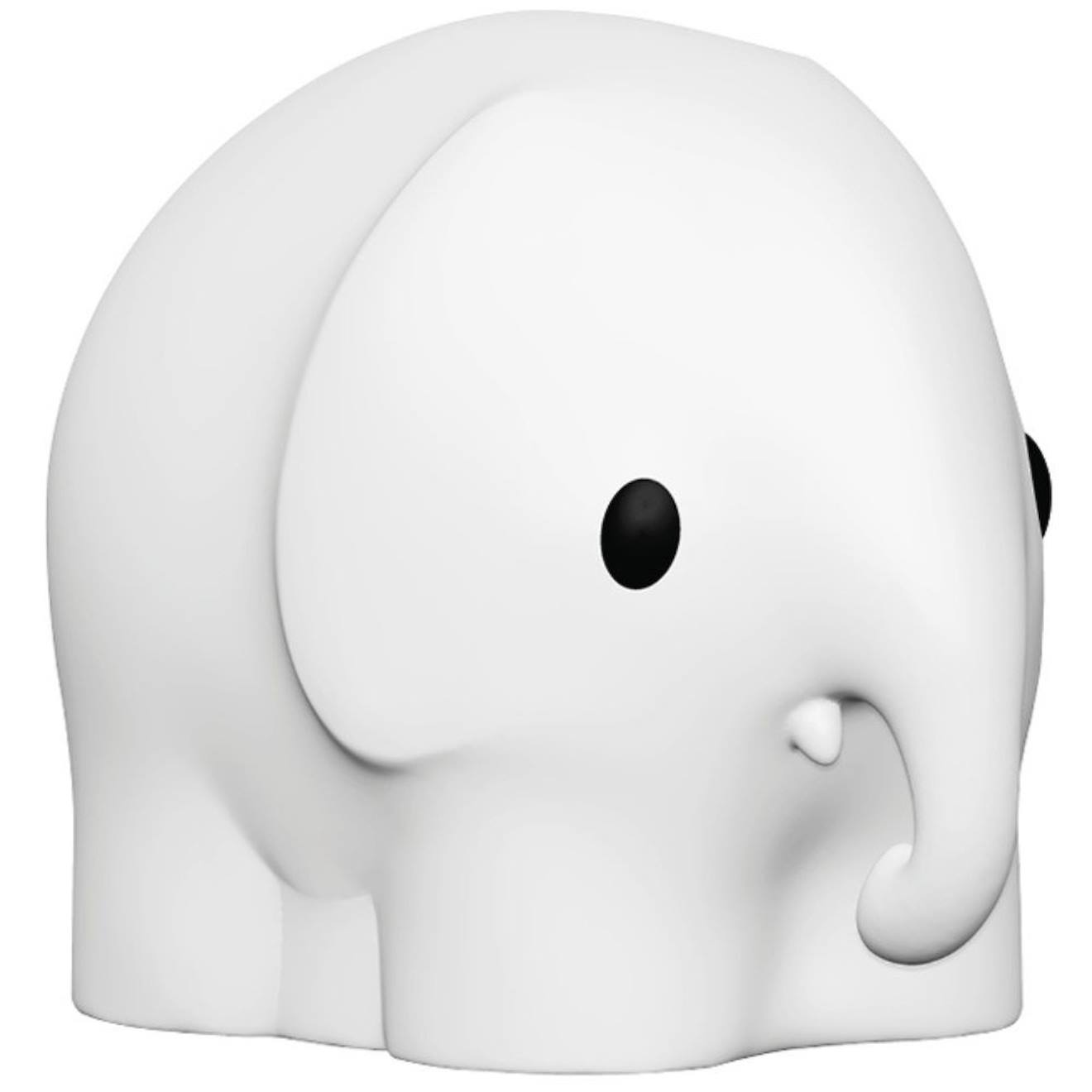 Veilleuse First Light Éléphant (18 Cm) Blanc, Noir