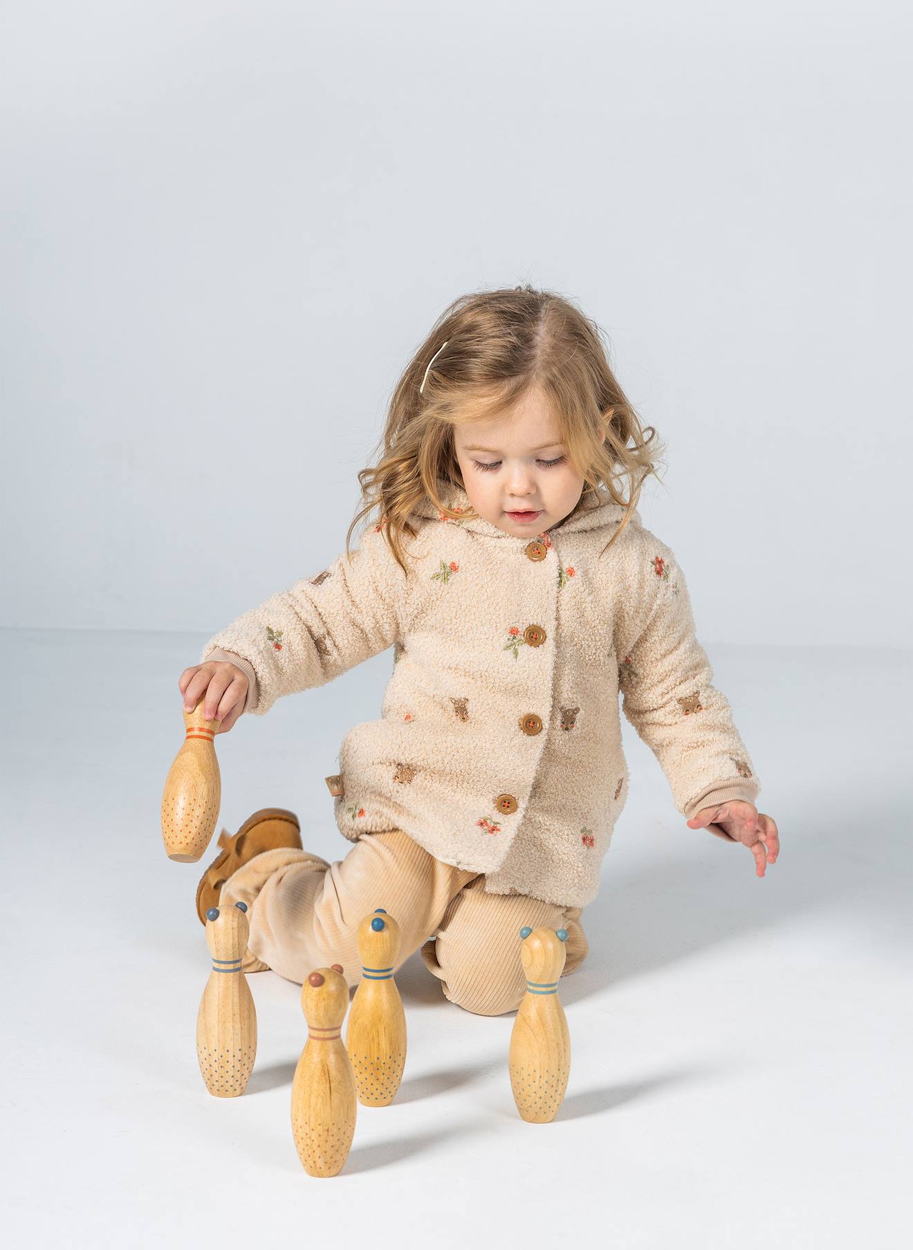 Veste Bébé Broderie Fleurs Blanc