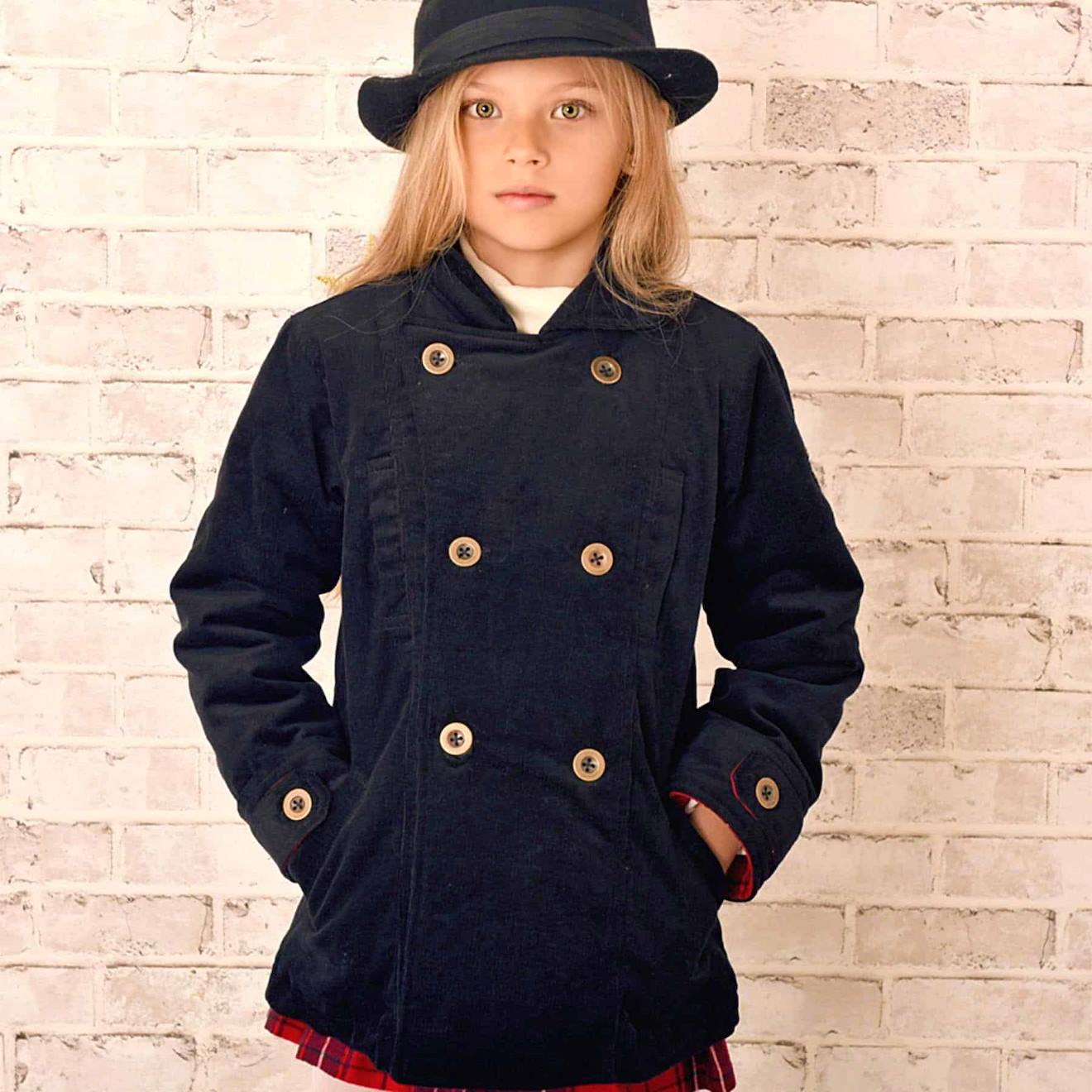 Veste Caban Velours Unisexe Notting Hill Noir