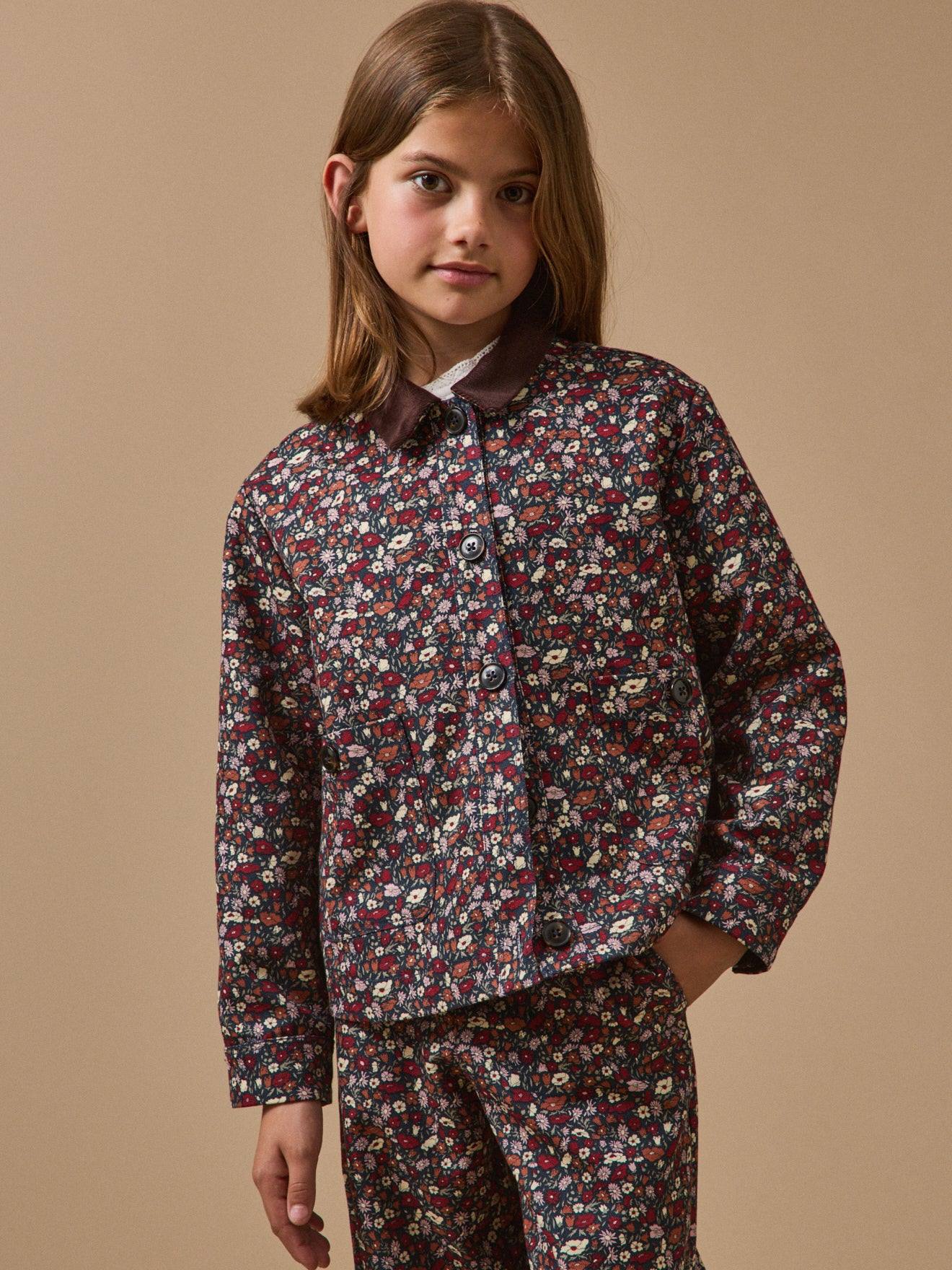 Veste Fille Petal&daisy - Made With Liberty Fabrics Liberty Petal And Daisy