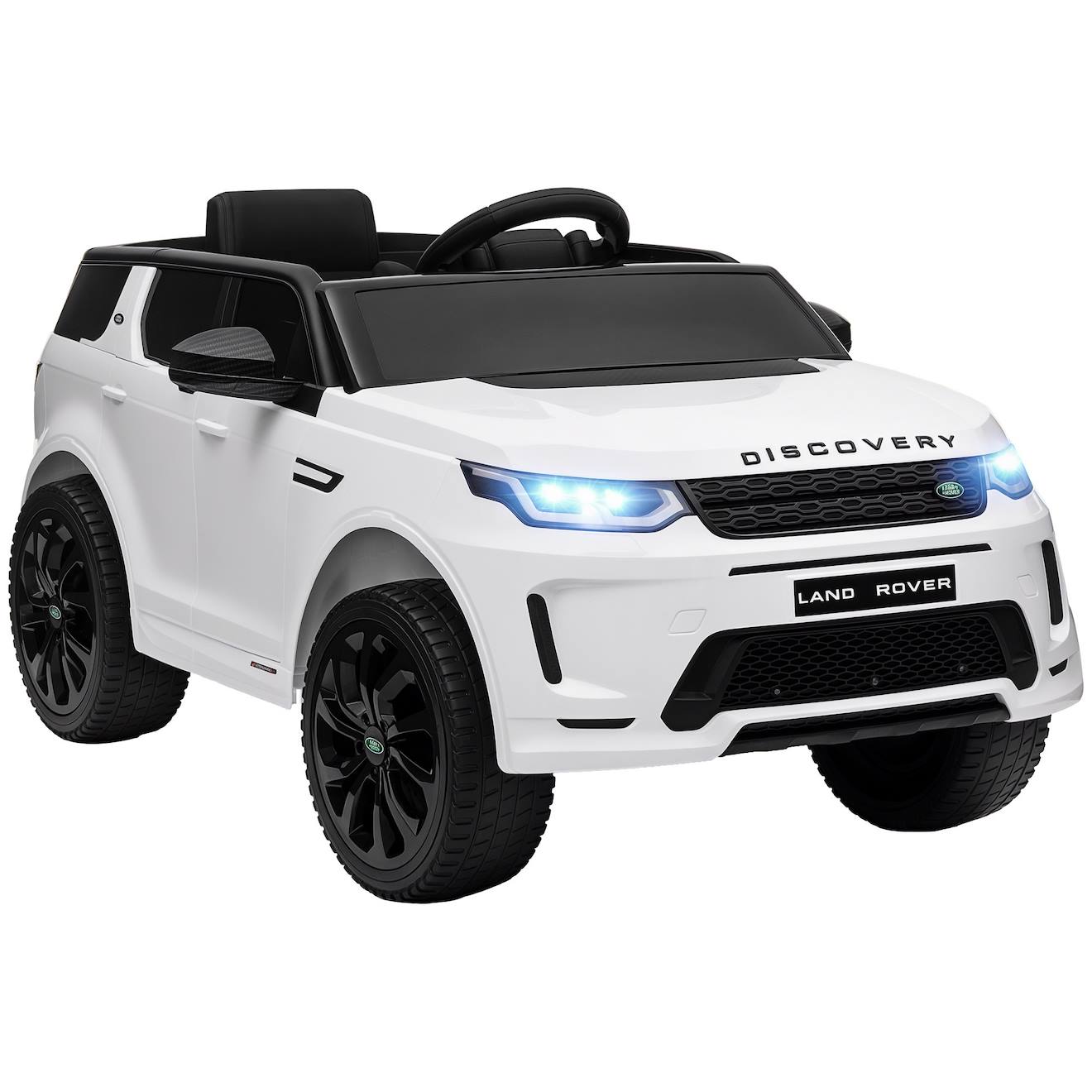 Voiture Électrique Enfant Land Rover Discovery Sport - 12v, 5km/h Max. - Nombreux Effets - Télécommande Blanc